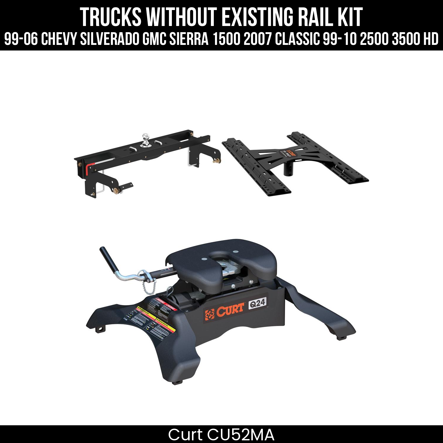 Double Lock EZr Gooseneck Hitch,Double Lock EZr Gooseneck Install Brackets,X5 Gooseneck-to-5th-Wheel Adapter Plate,Q24 5th Wheel Hitch Head