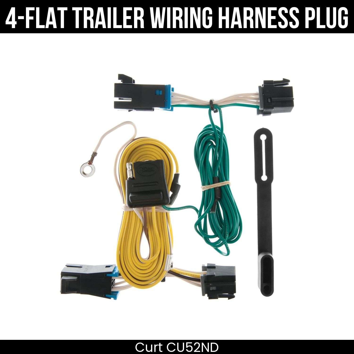Trailer Wiring 4-Flat Plug Only