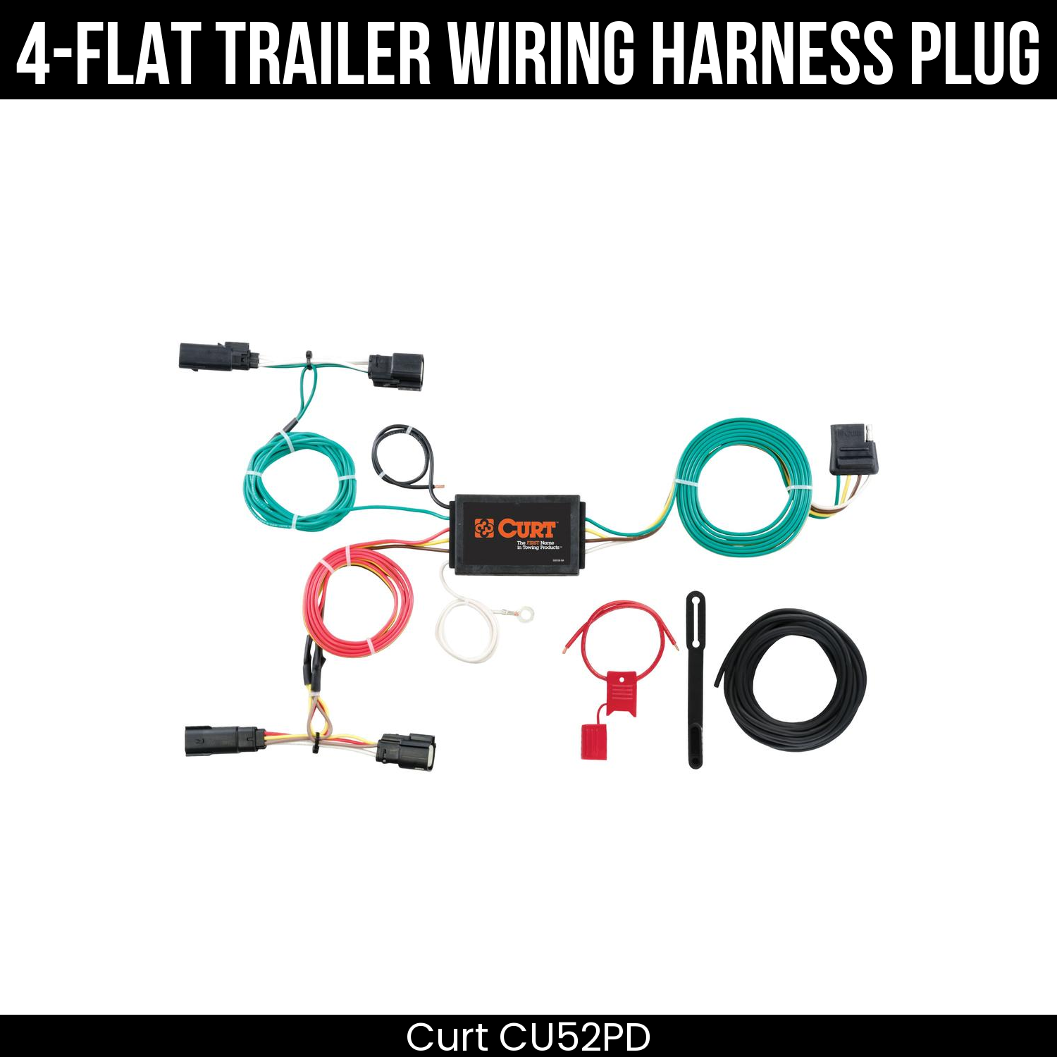 Trailer Wiring 4-Flat Plug Only