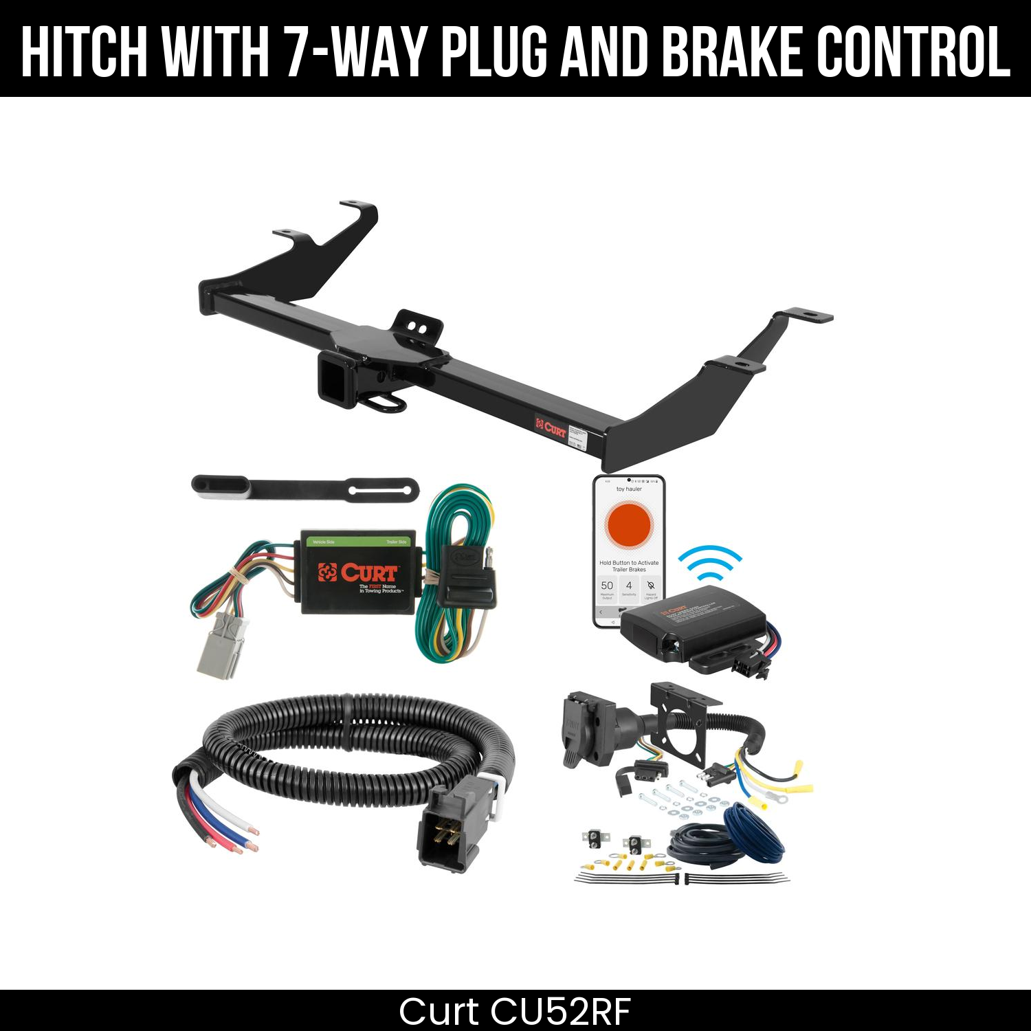 Trailer Hitch , 7-Way , Echo Under-Dash Brake Control