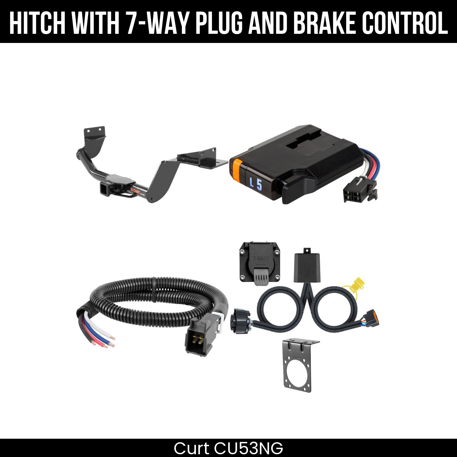 Trailer Hitch , 7-Way , Discovery Next Brake Control
