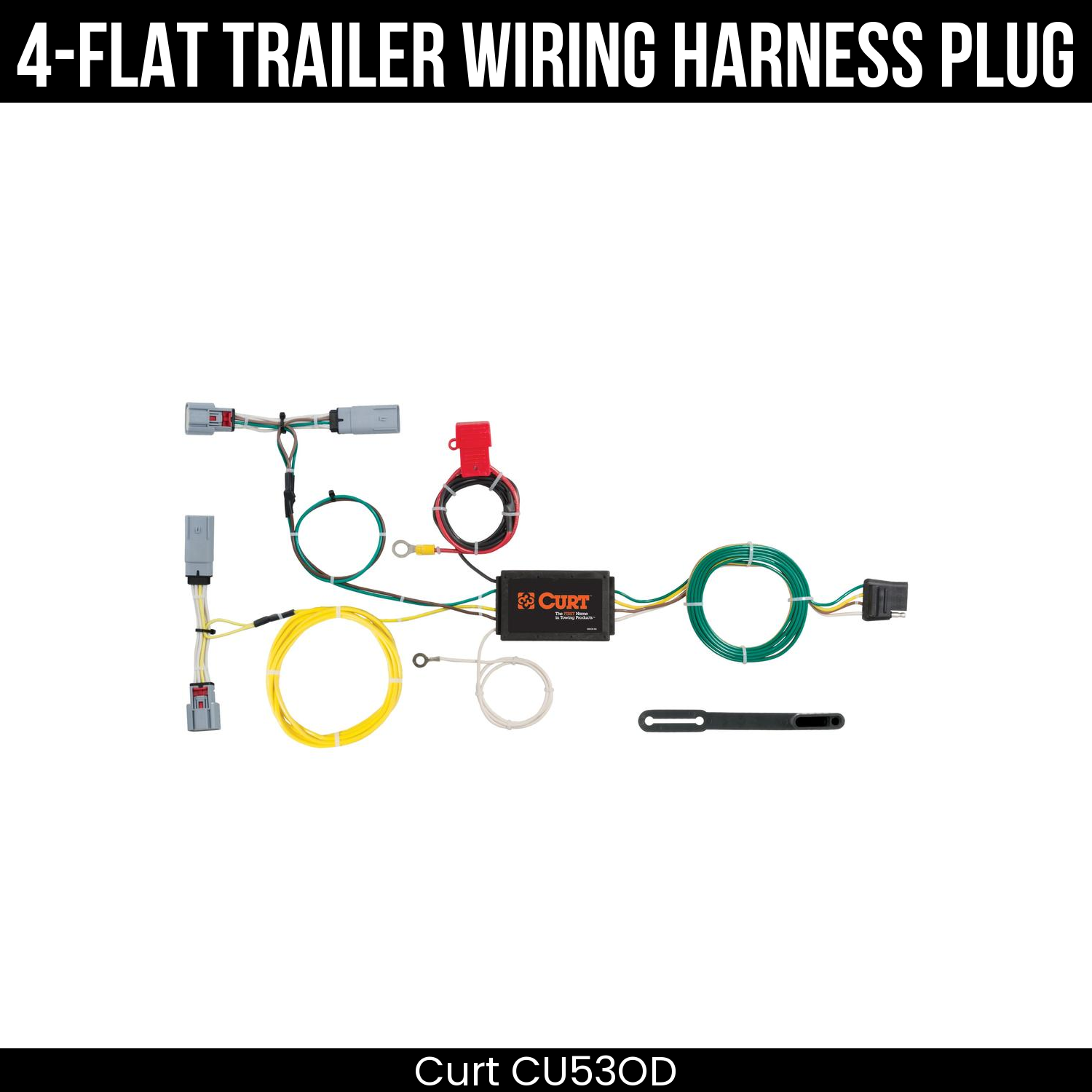 Trailer Wiring 4-Flat Plug Only