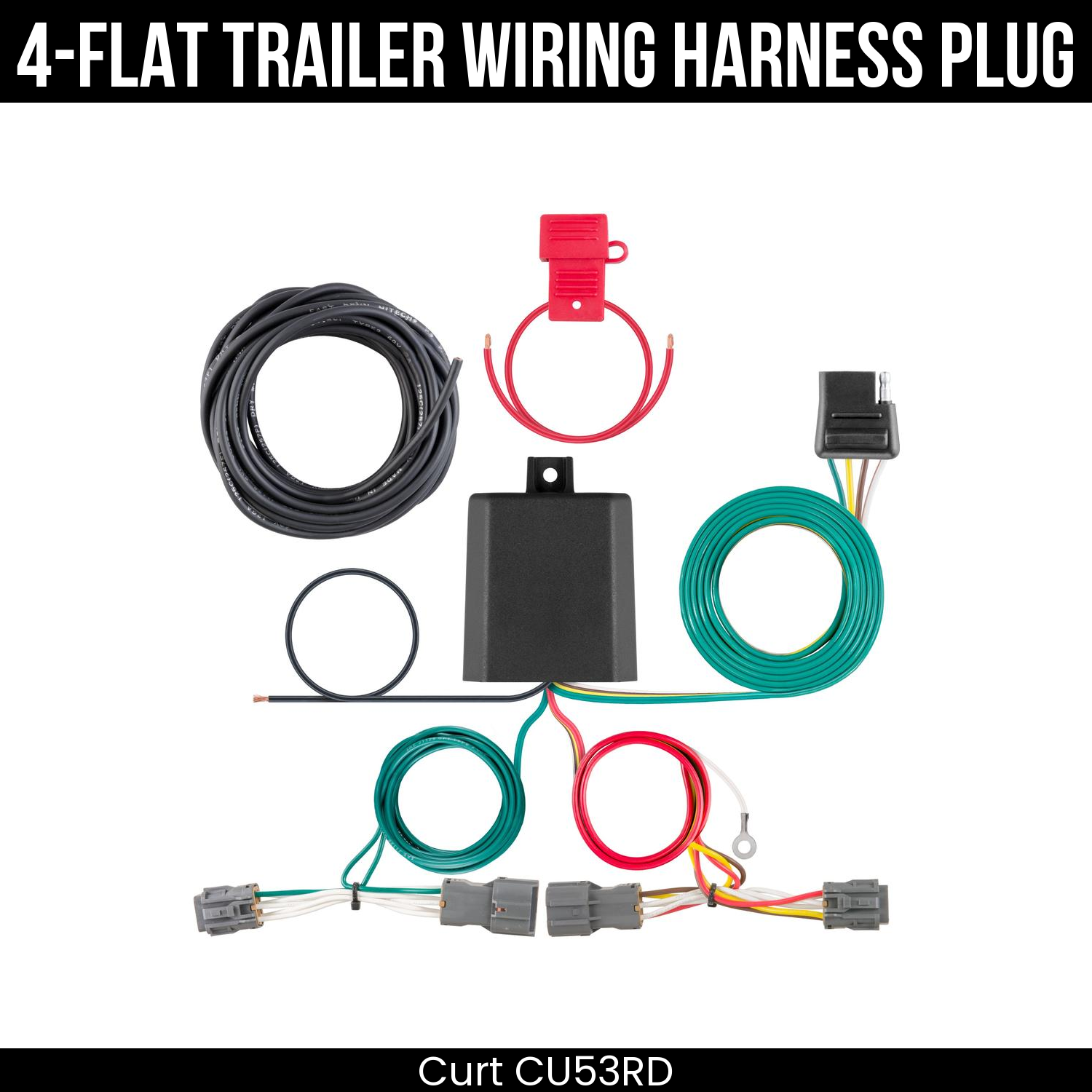 Trailer Wiring 4-Flat Plug Only