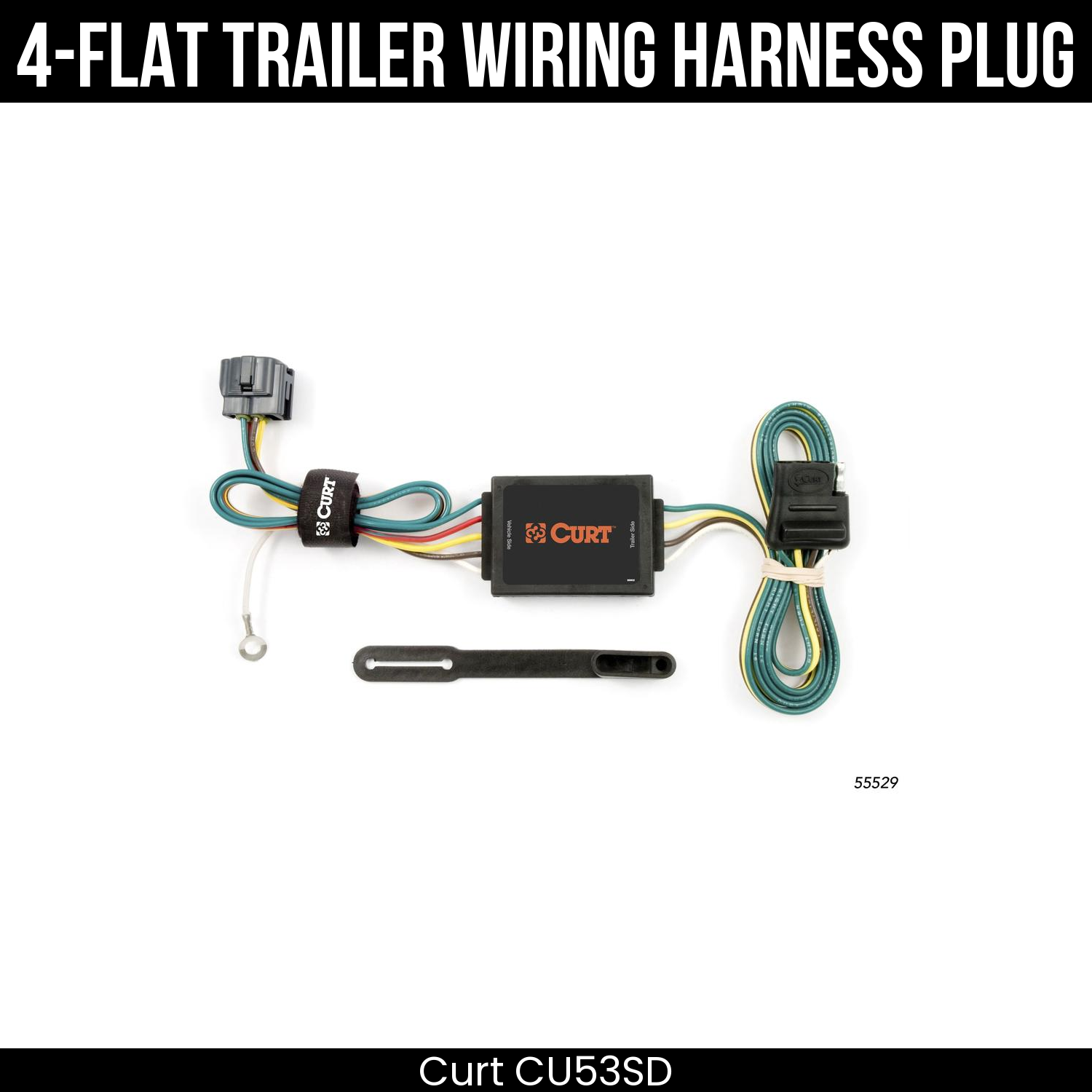 Trailer Wiring 4-Flat Plug Only