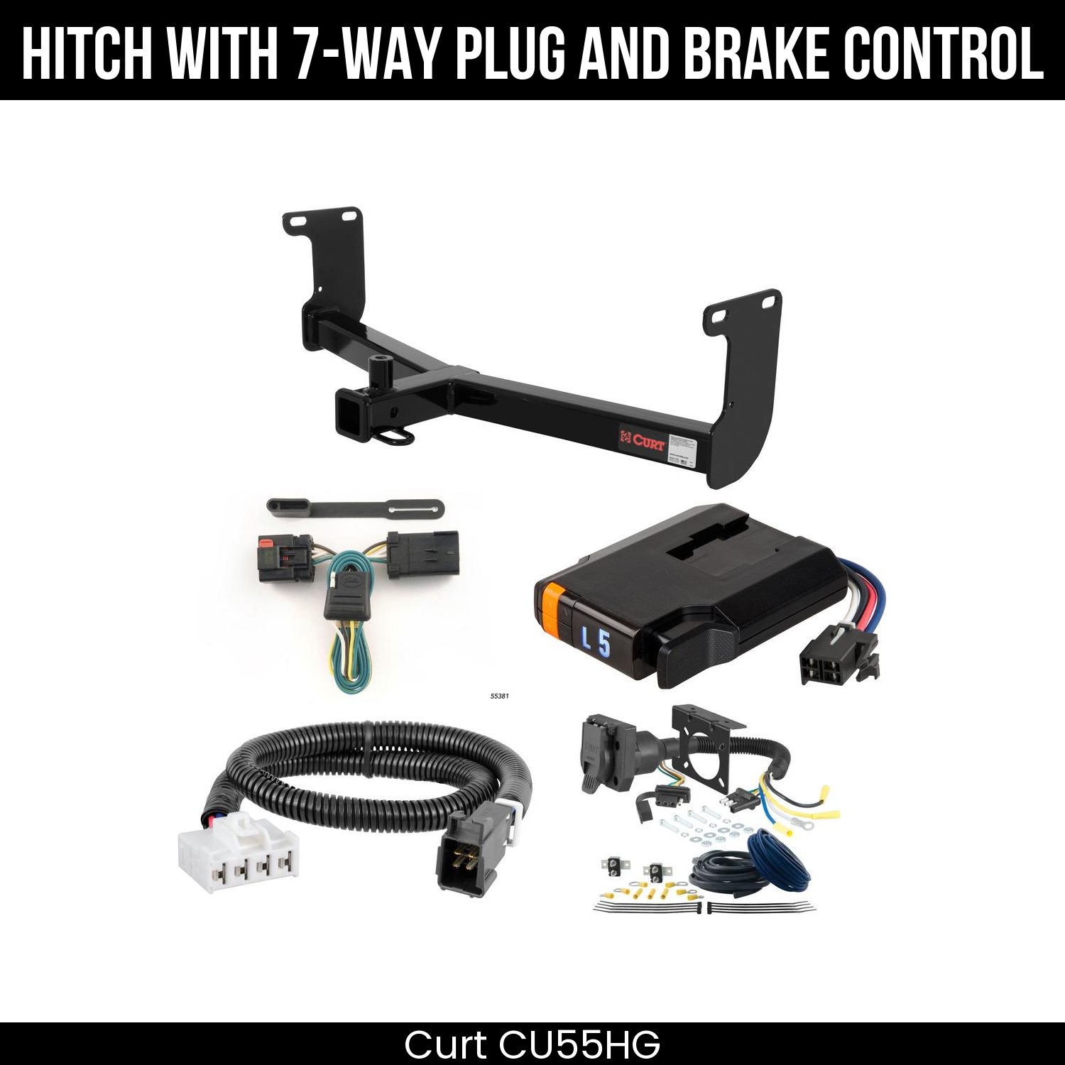Trailer Hitch , 7-Way , Discovery Next Brake Control