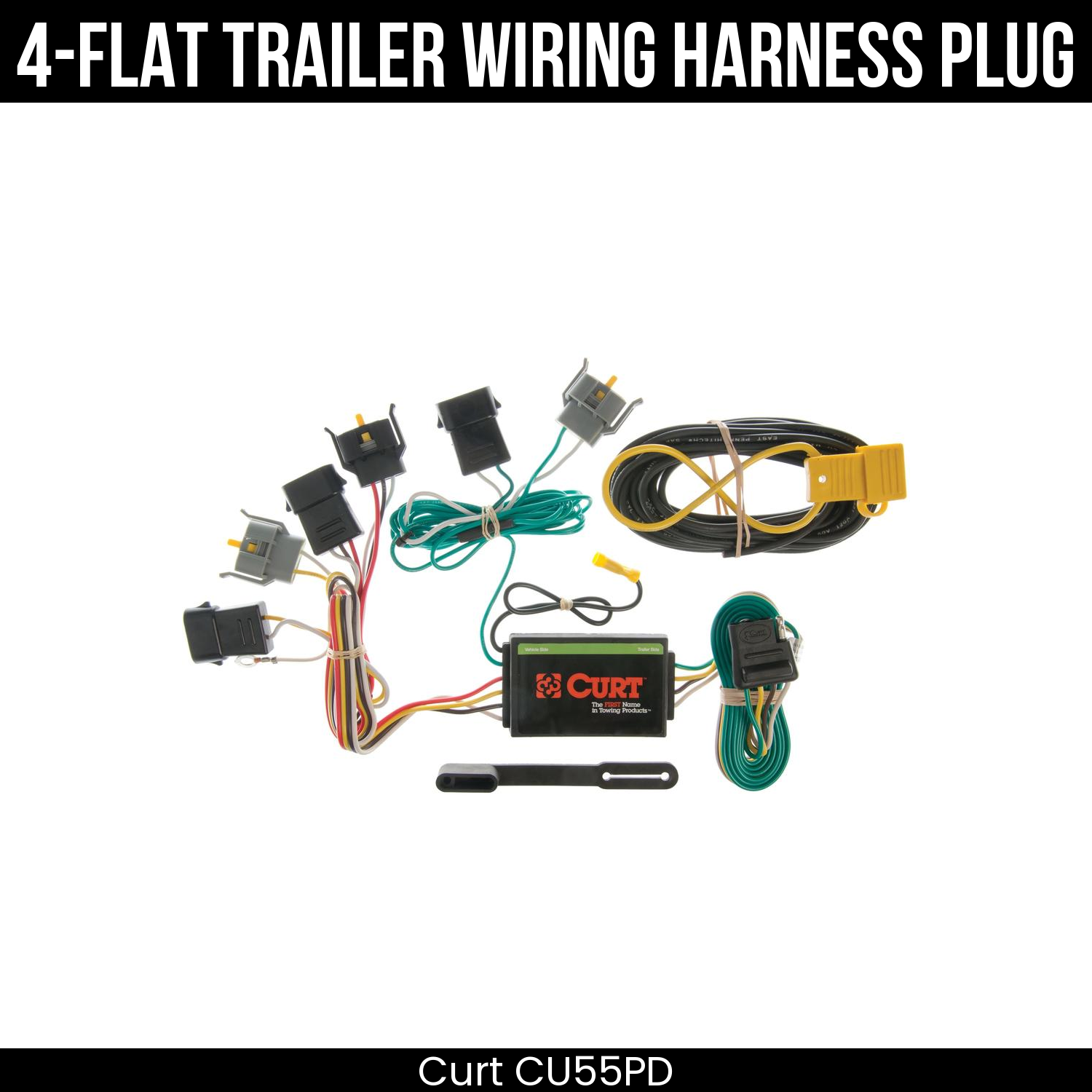 Trailer Wiring 4-Flat Plug Only