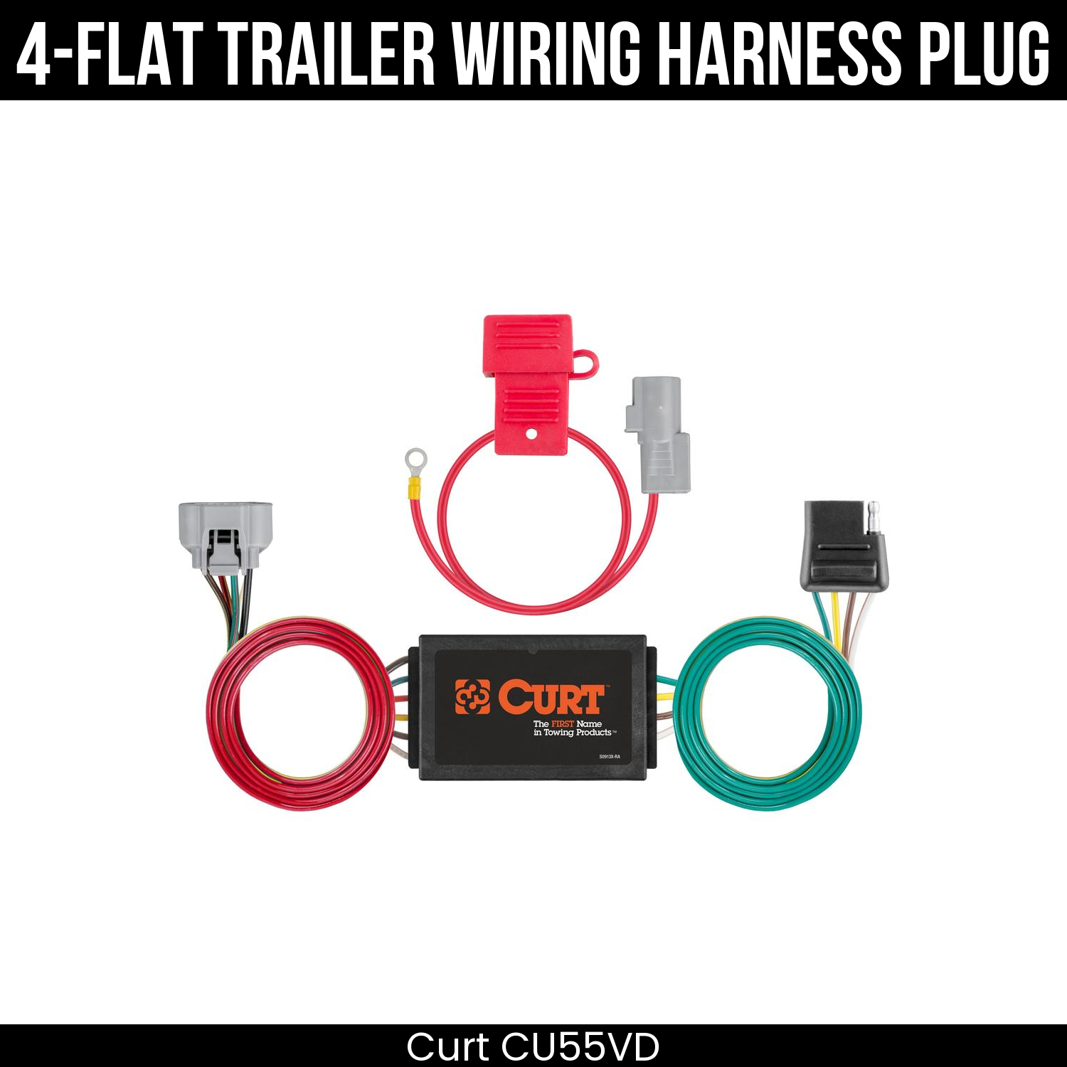 Trailer Wiring 4-Flat Plug Only
