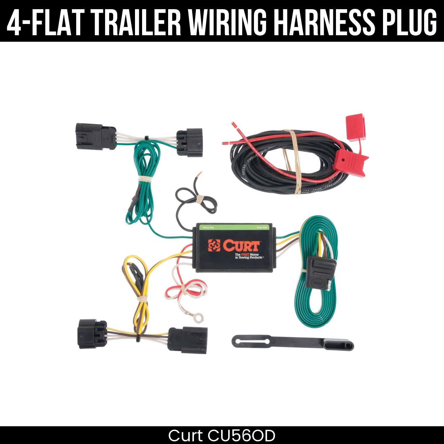Trailer Wiring 4-Flat Plug Only