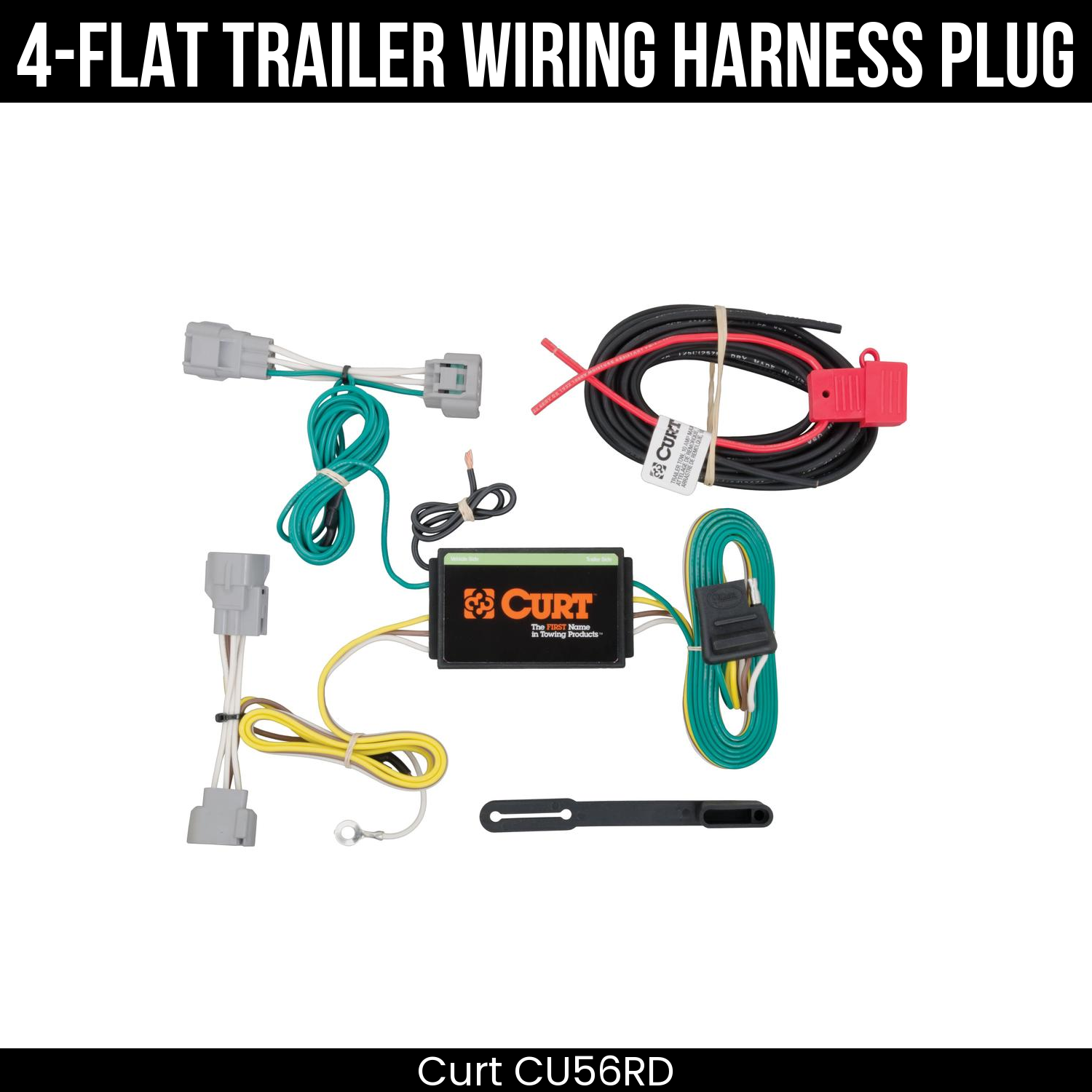 Trailer Wiring 4-Flat Plug Only