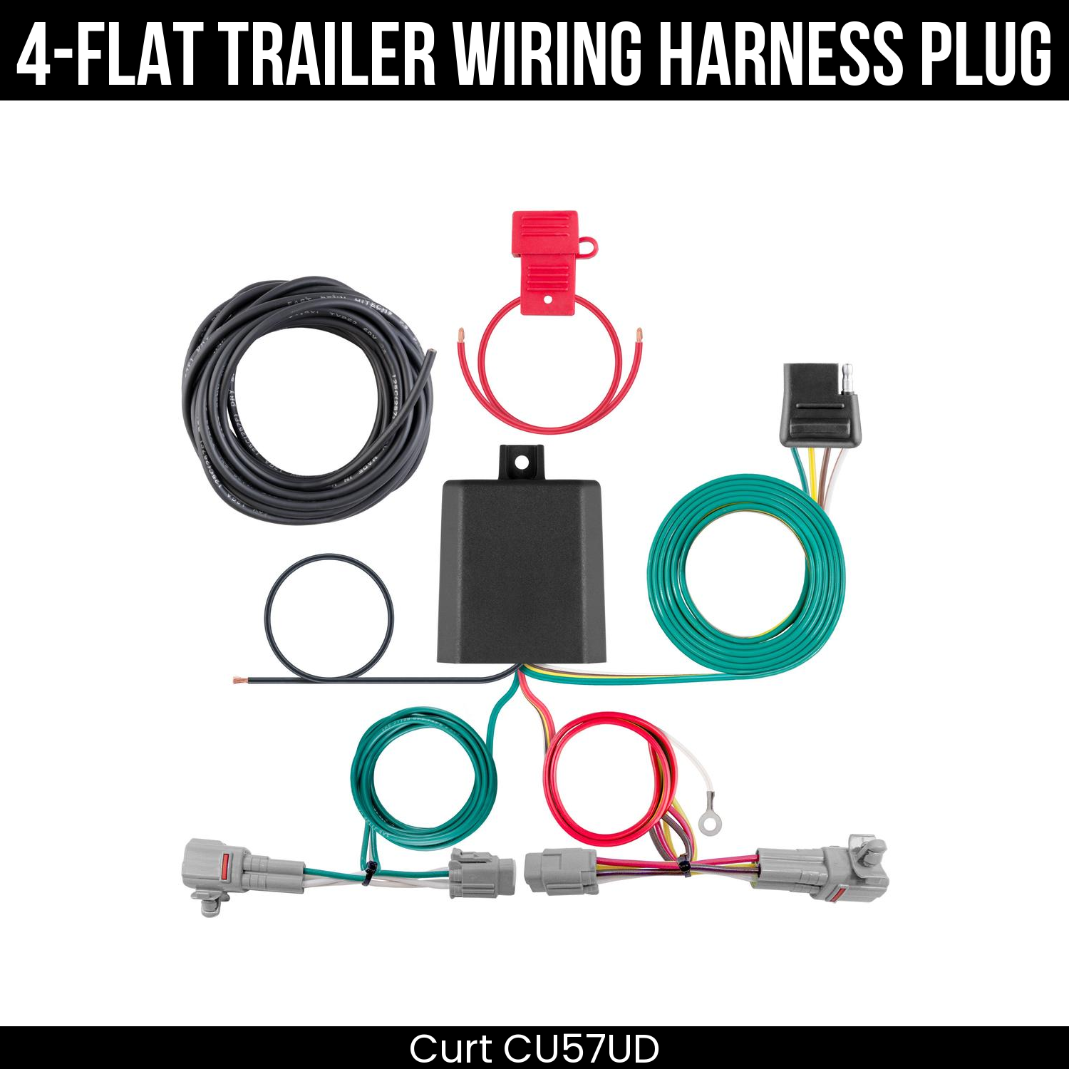 Trailer Wiring 4-Flat Plug Only