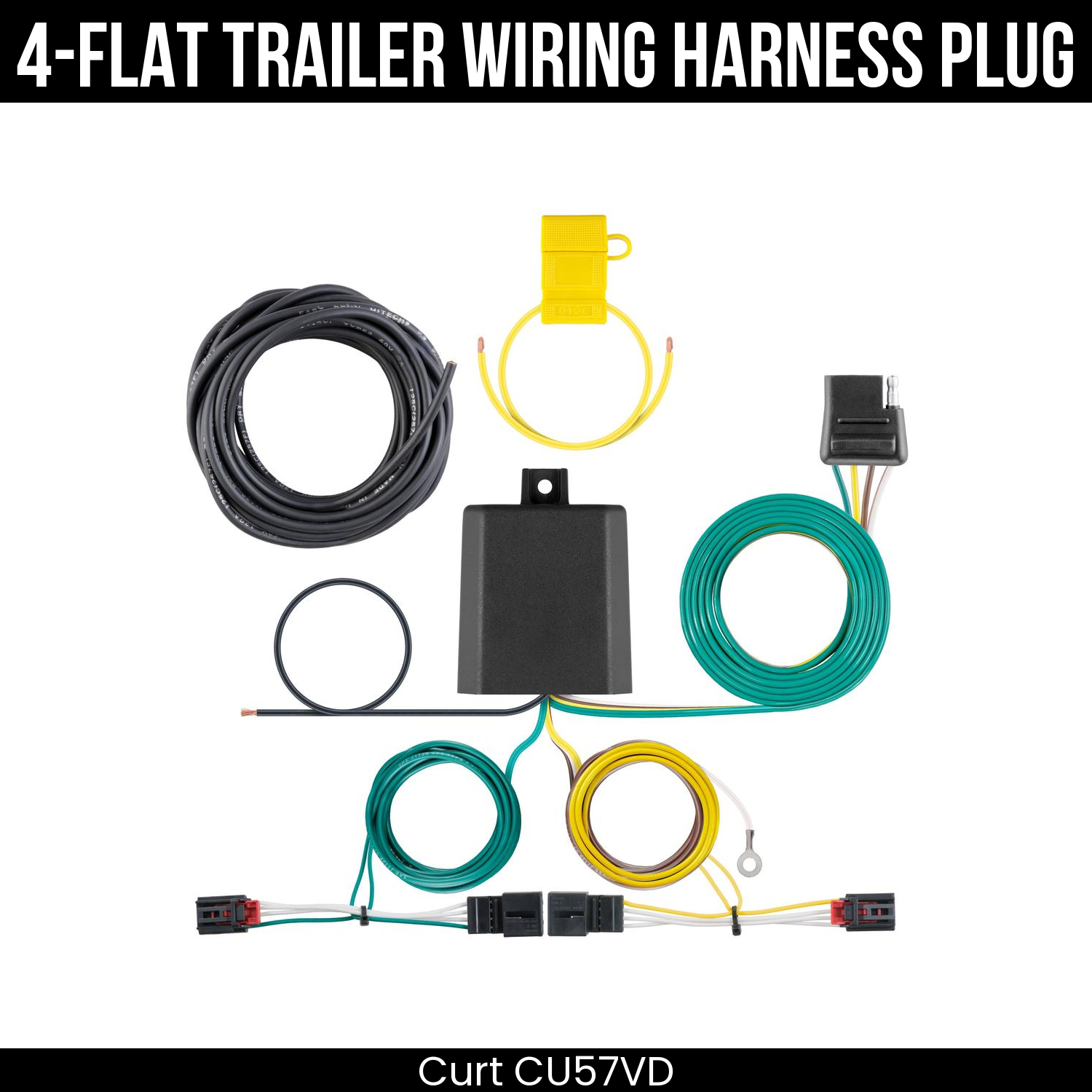 Trailer Wiring 4-Flat Plug Only