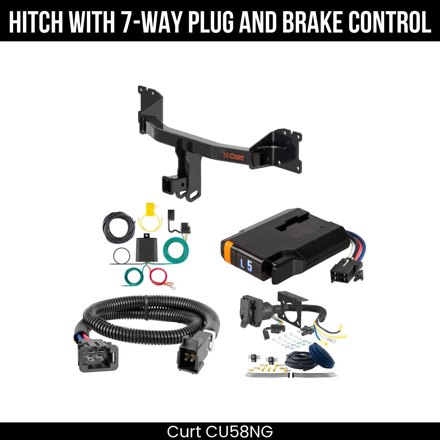 Trailer Hitch , 7-Way , Discovery Next Brake Control