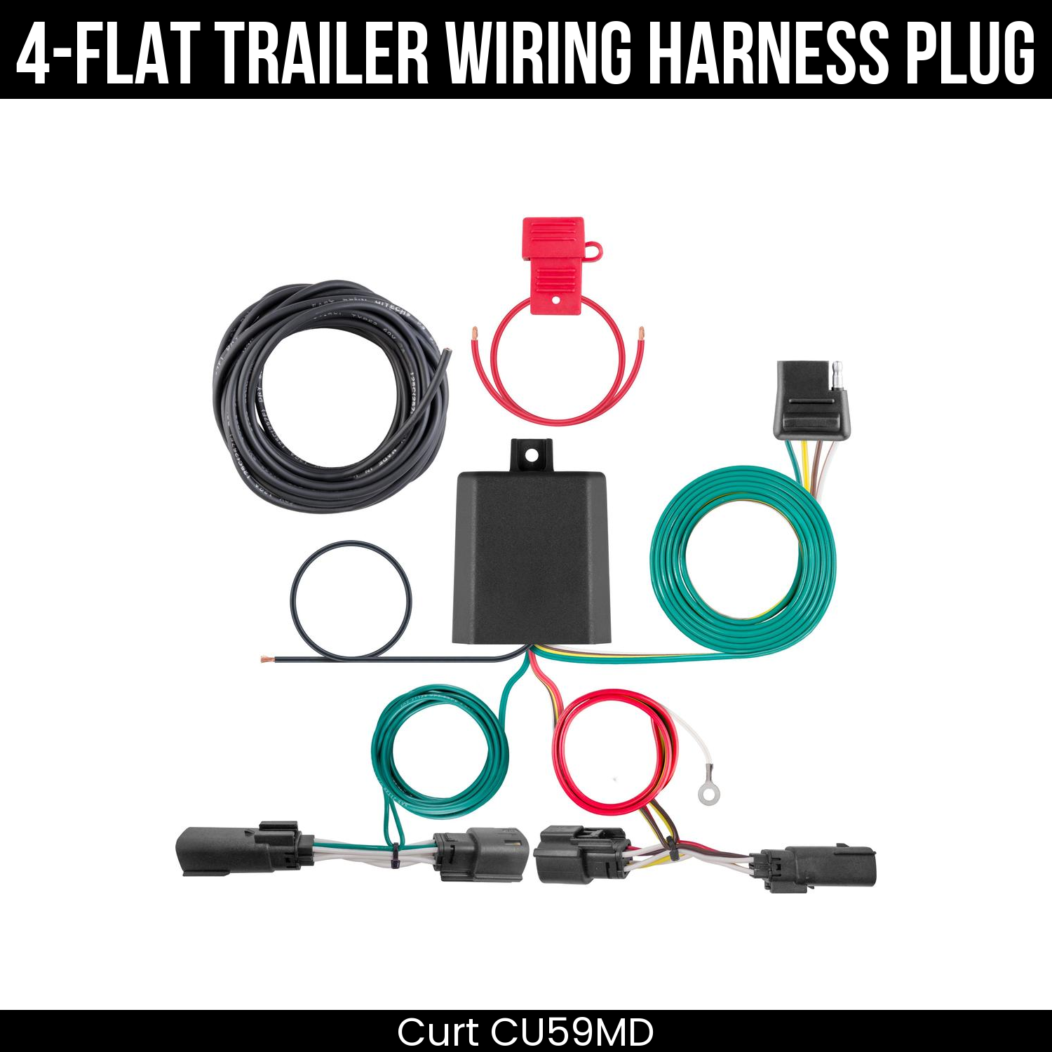 Trailer Wiring 4-Flat Plug Only