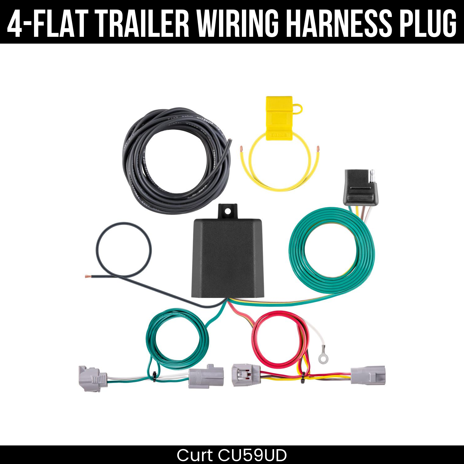 Trailer Wiring 4-Flat Plug Only