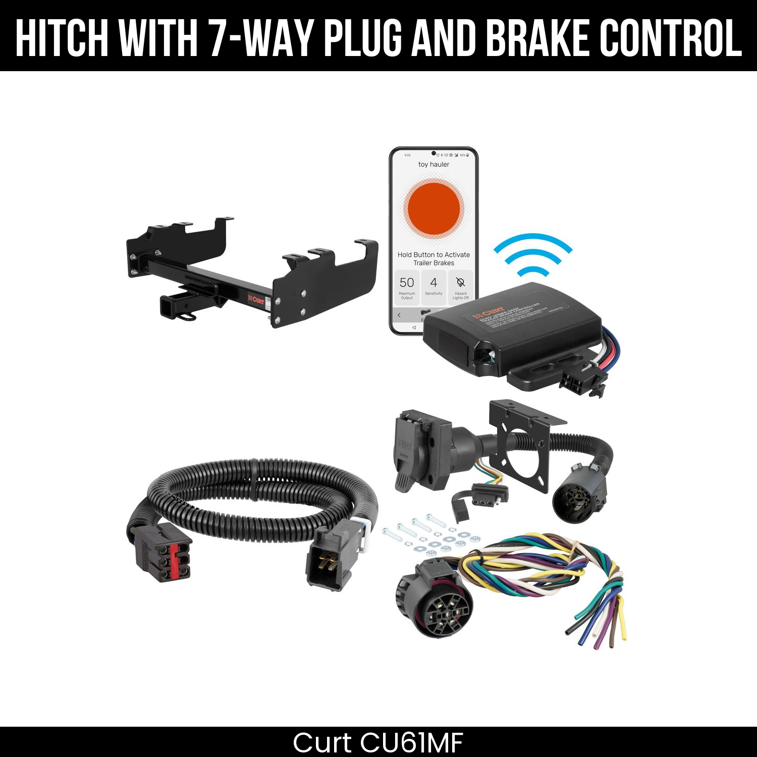 Trailer Hitch , 7-Way , Echo Under-Dash Brake Control