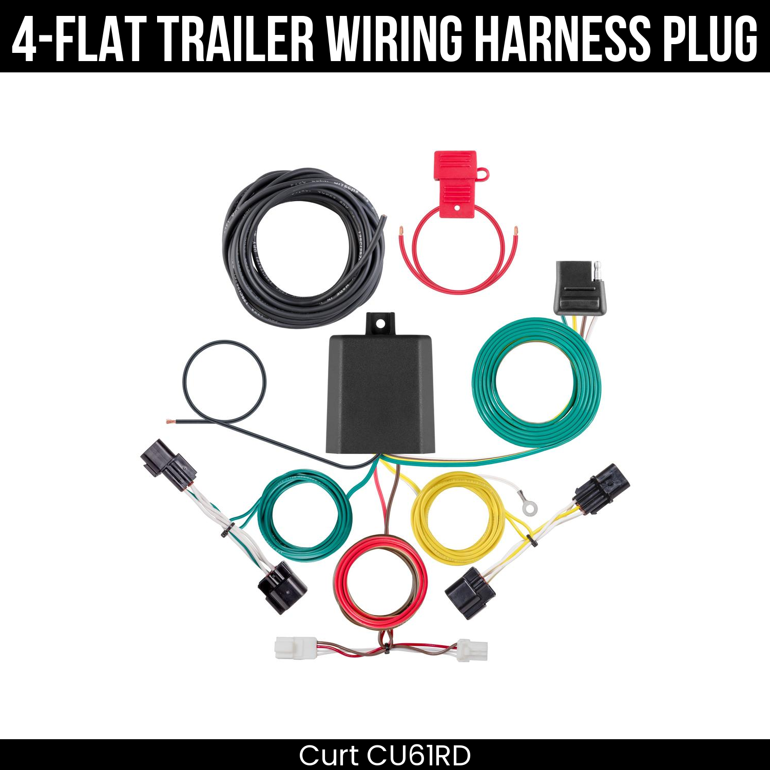 Trailer Wiring 4-Flat Plug Only