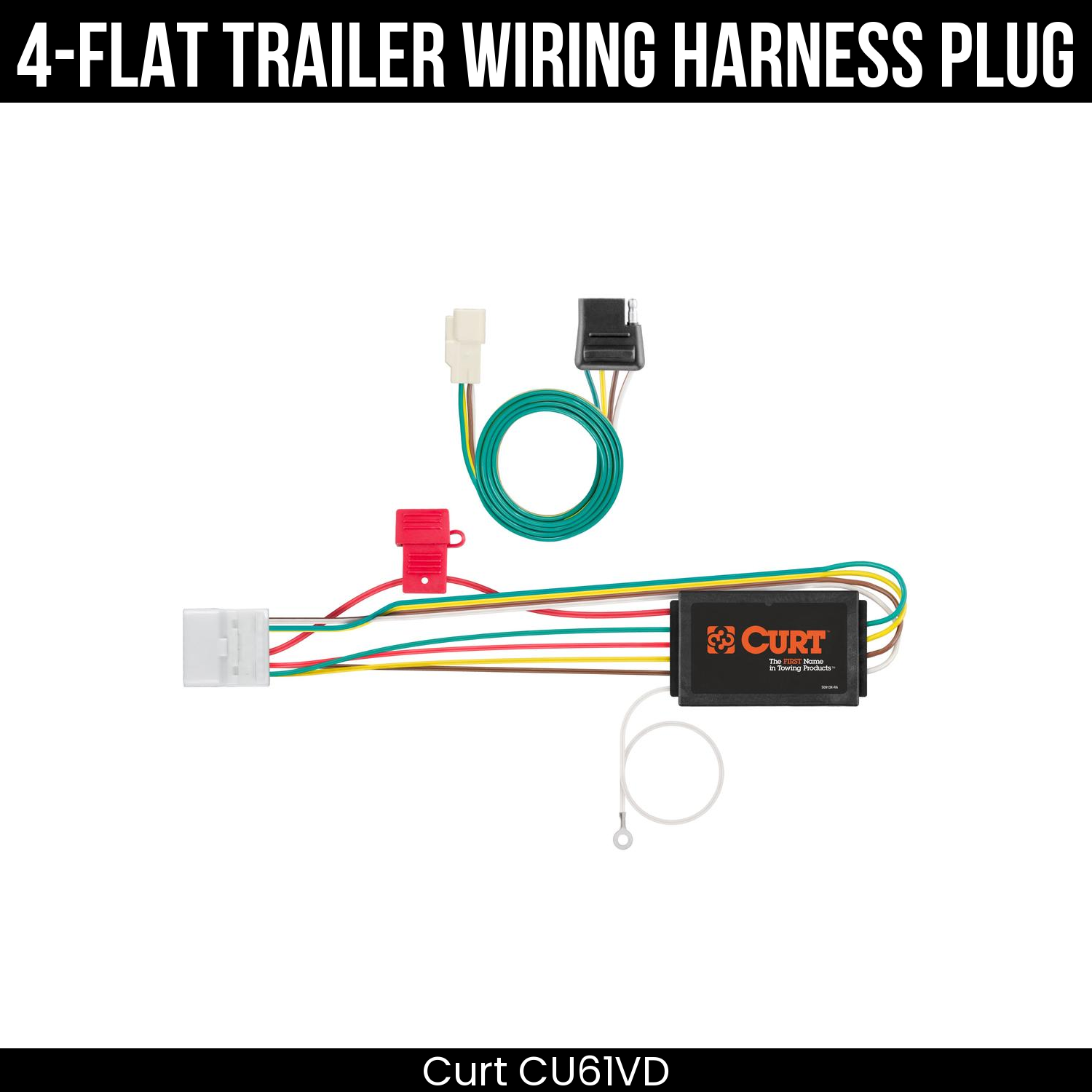 Trailer Wiring 4-Flat Plug Only