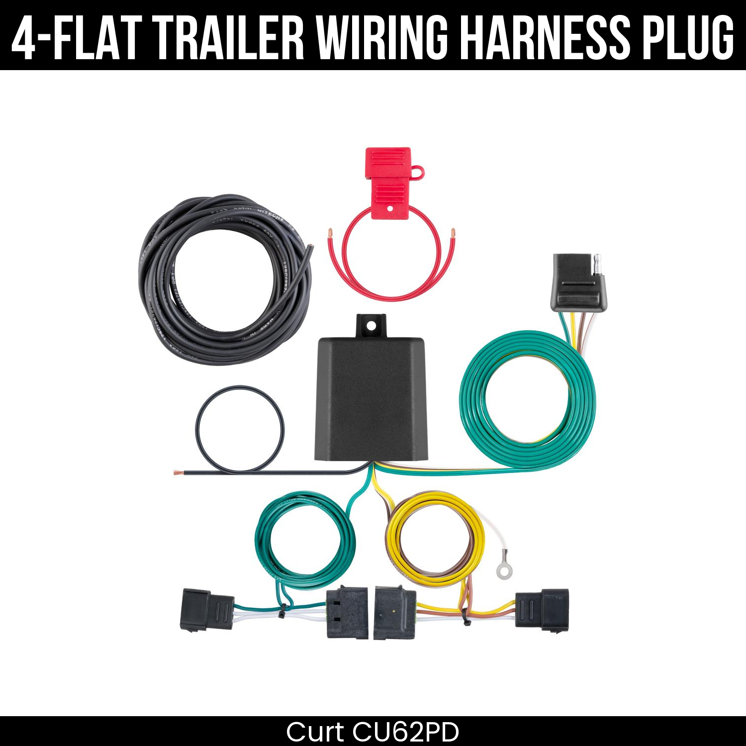 Trailer Wiring 4-Flat Plug Only