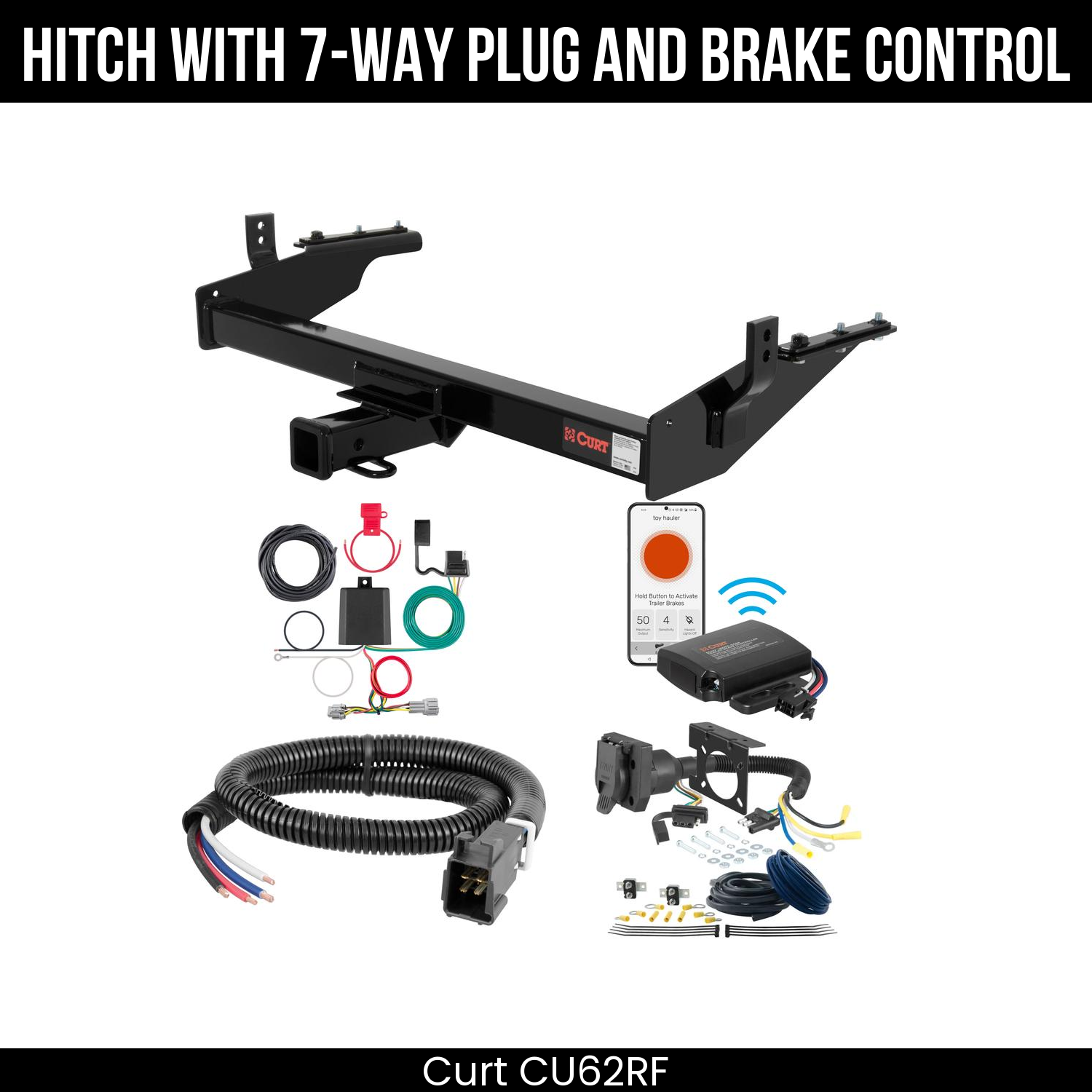 Trailer Hitch , 7-Way , Echo Under-Dash Brake Control