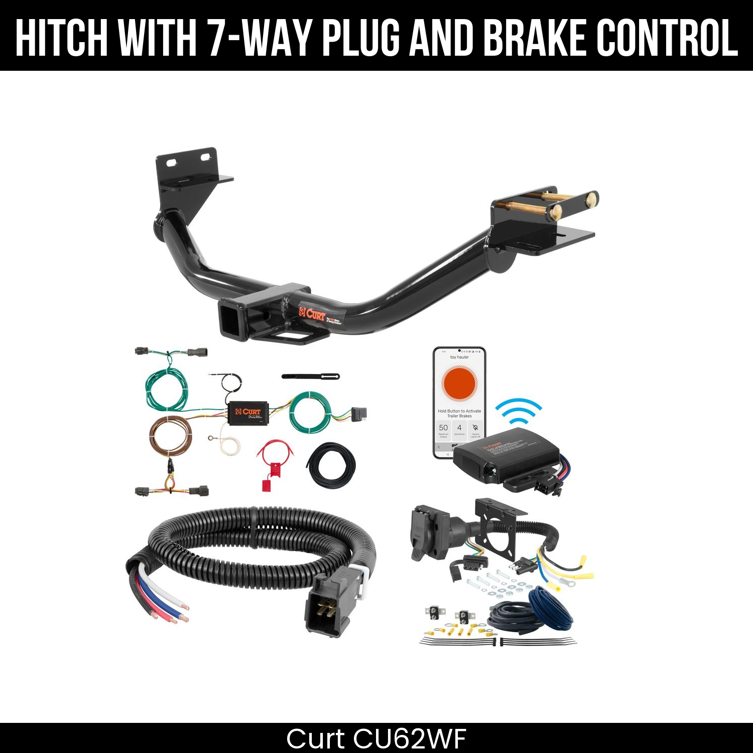 Trailer Hitch , 7-Way , Echo Under-Dash Brake Control