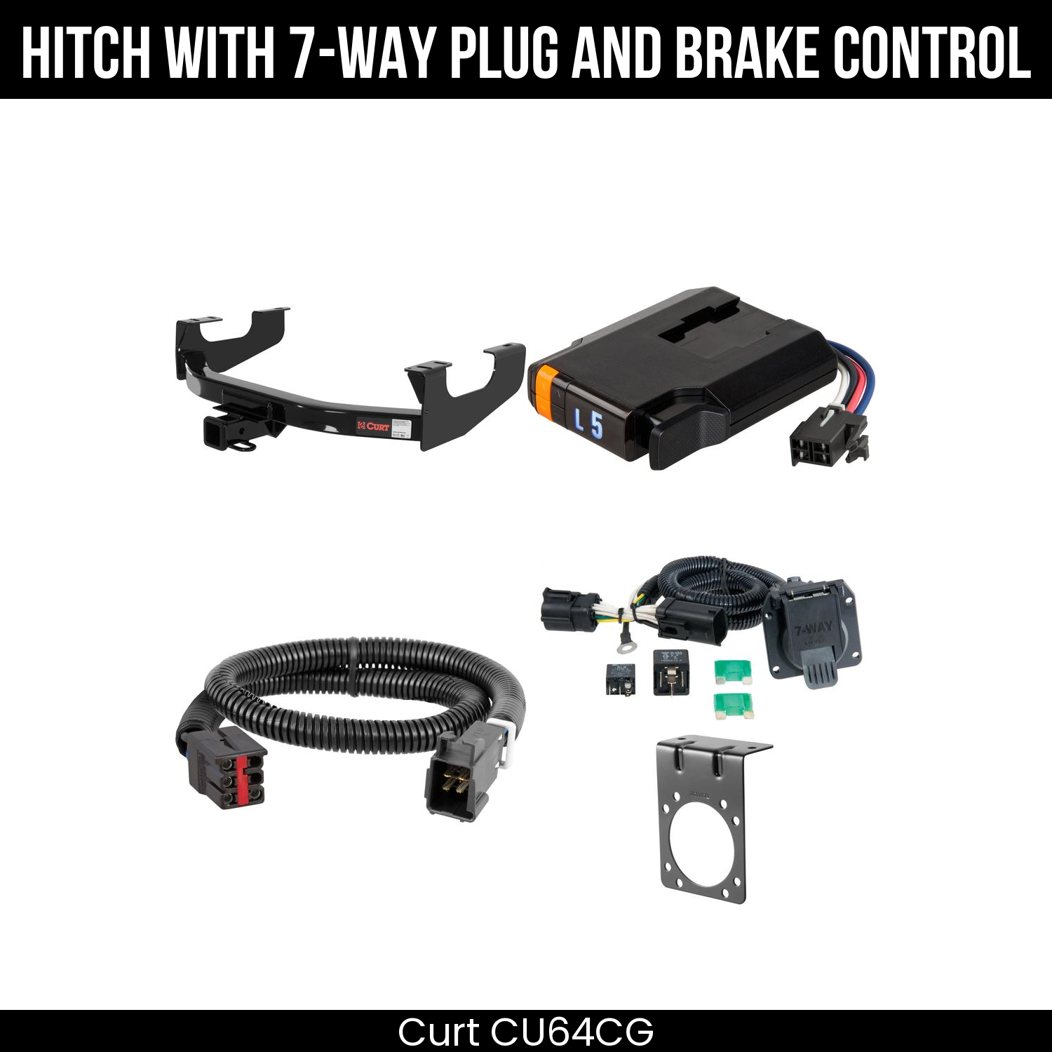 Trailer Hitch , 7-Way , Discovery Next Brake Control