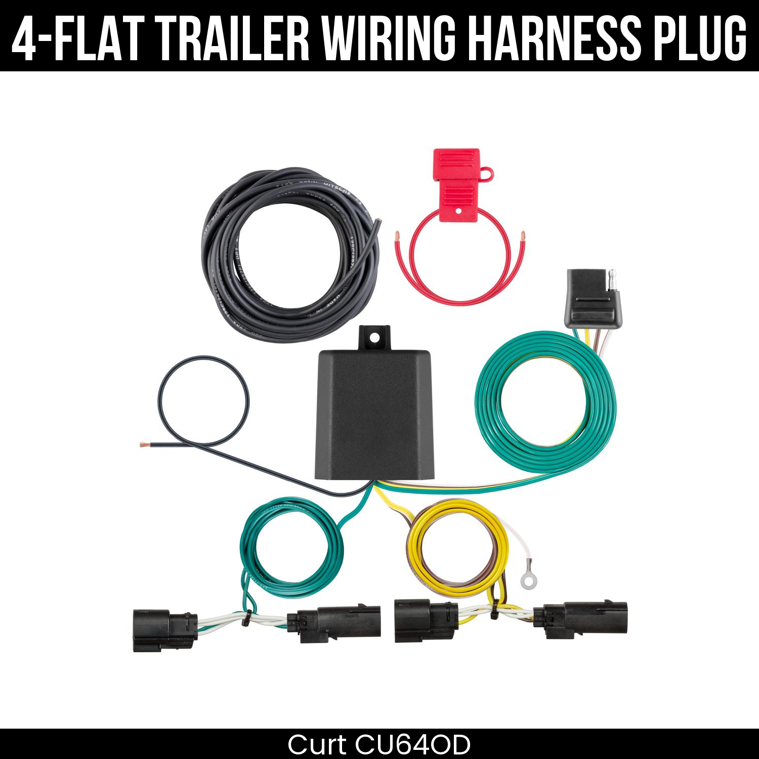 Trailer Wiring 4-Flat Plug Only