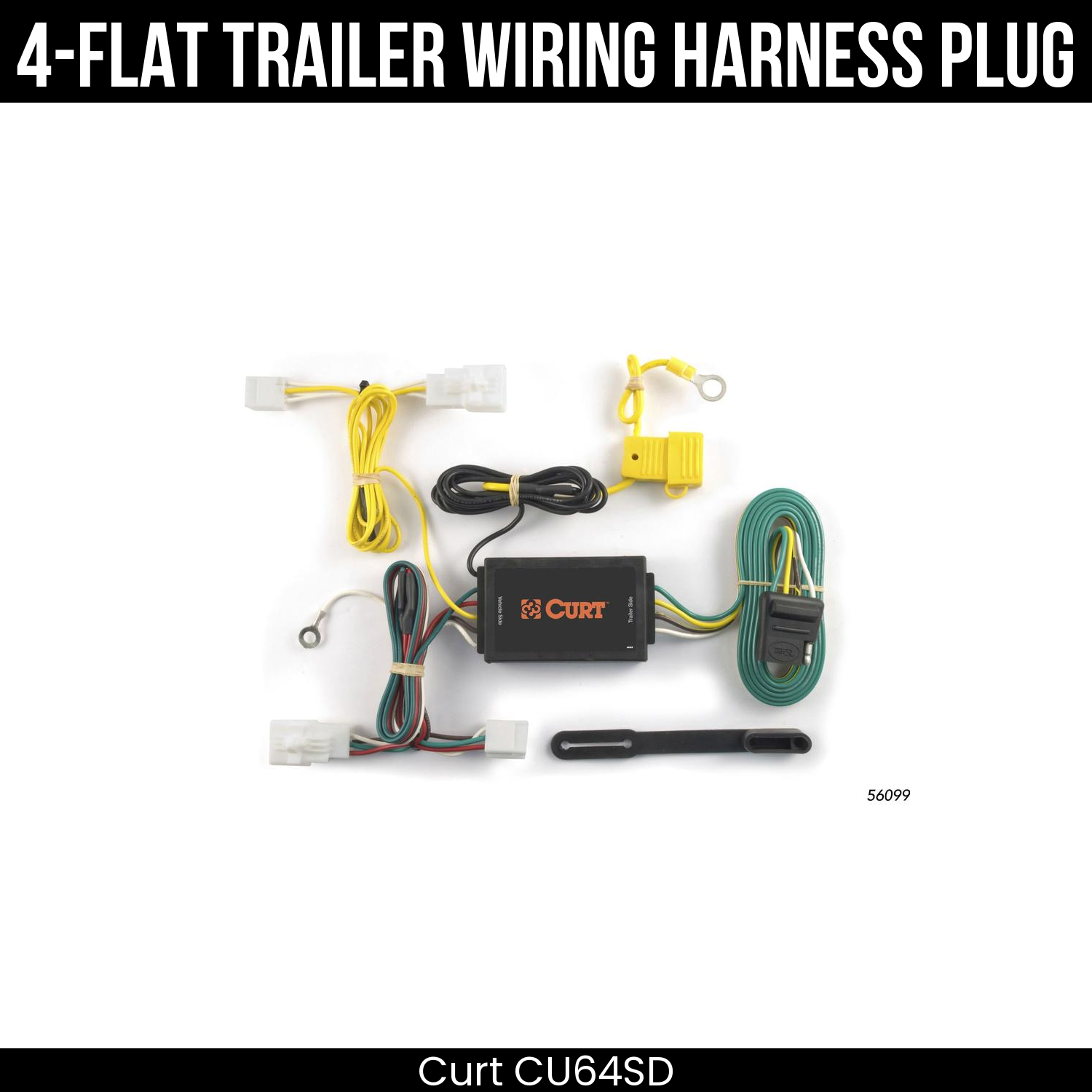 Trailer Wiring 4-Flat Plug Only