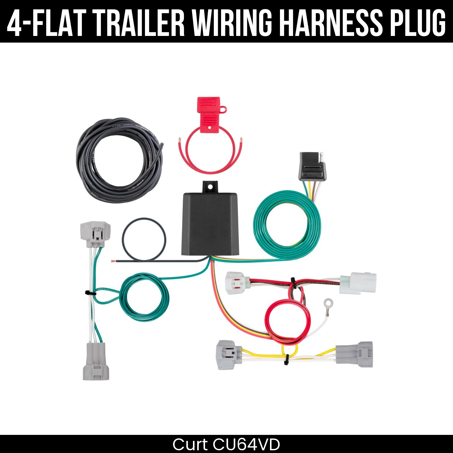 Trailer Wiring 4-Flat Plug Only