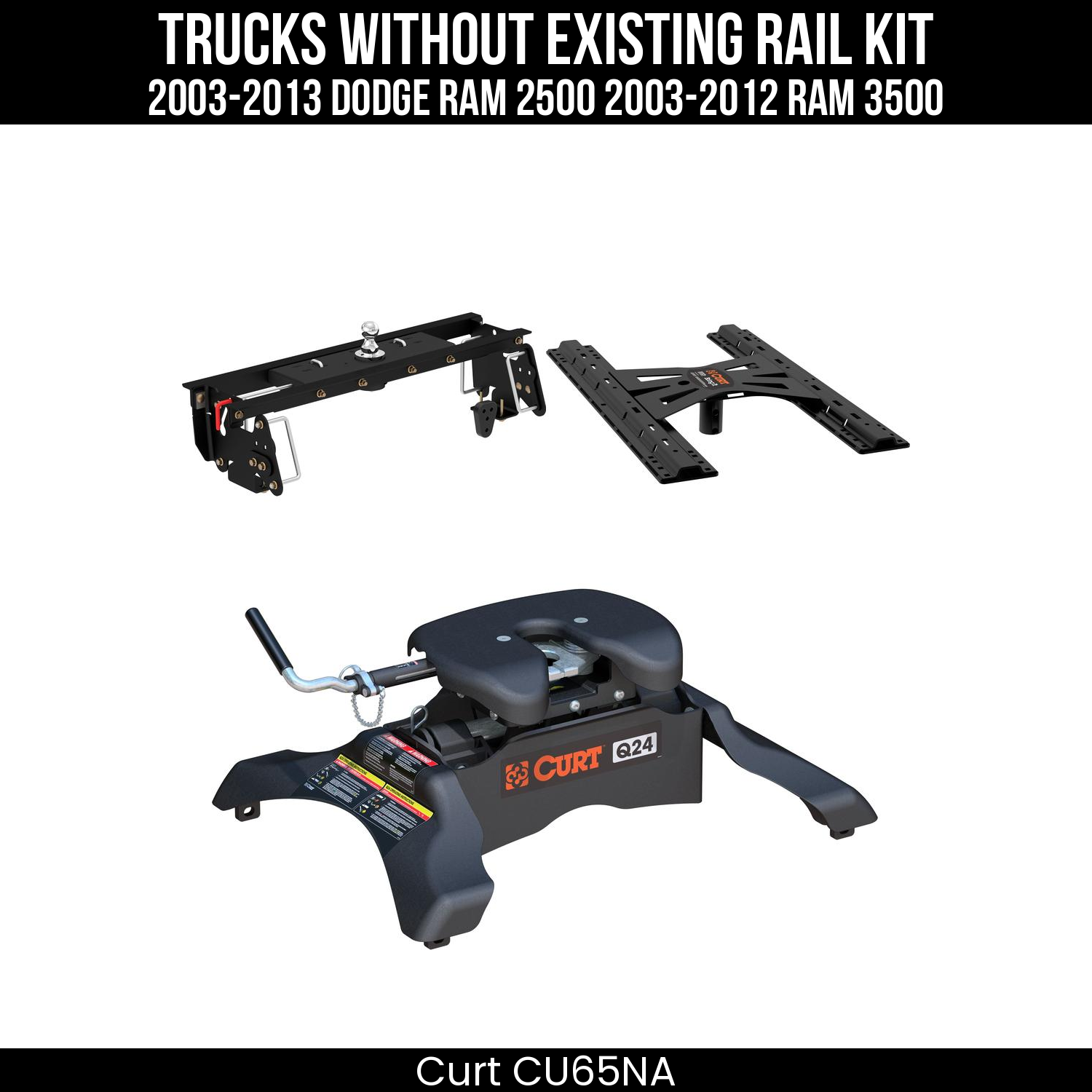 Double Lock Gooseneck Hitch,Under-Bed Gooseneck Install Brackets,X5 Gooseneck-5th Wheel Adapter,Q24 5th Wheel Hitch Head