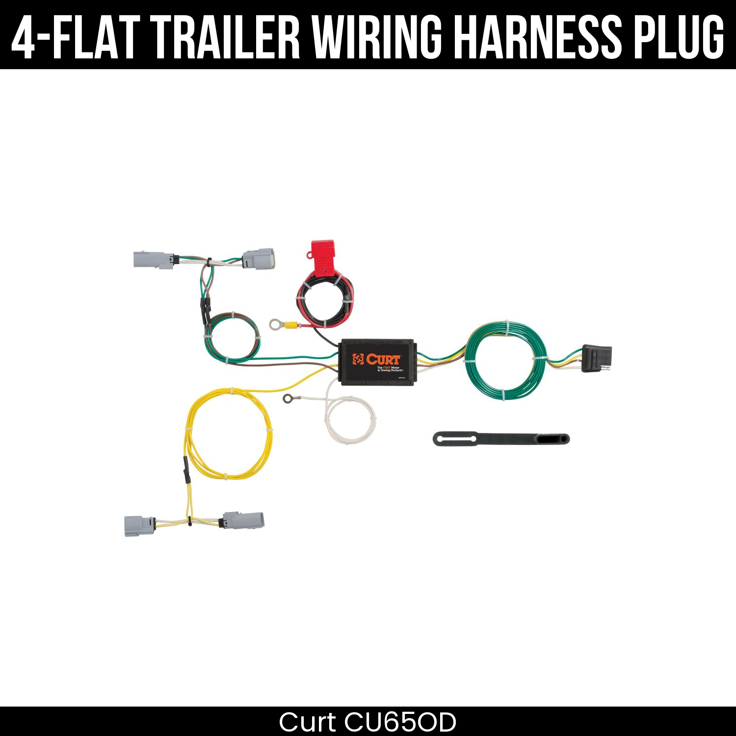 Trailer Wiring 4-Flat Plug Only