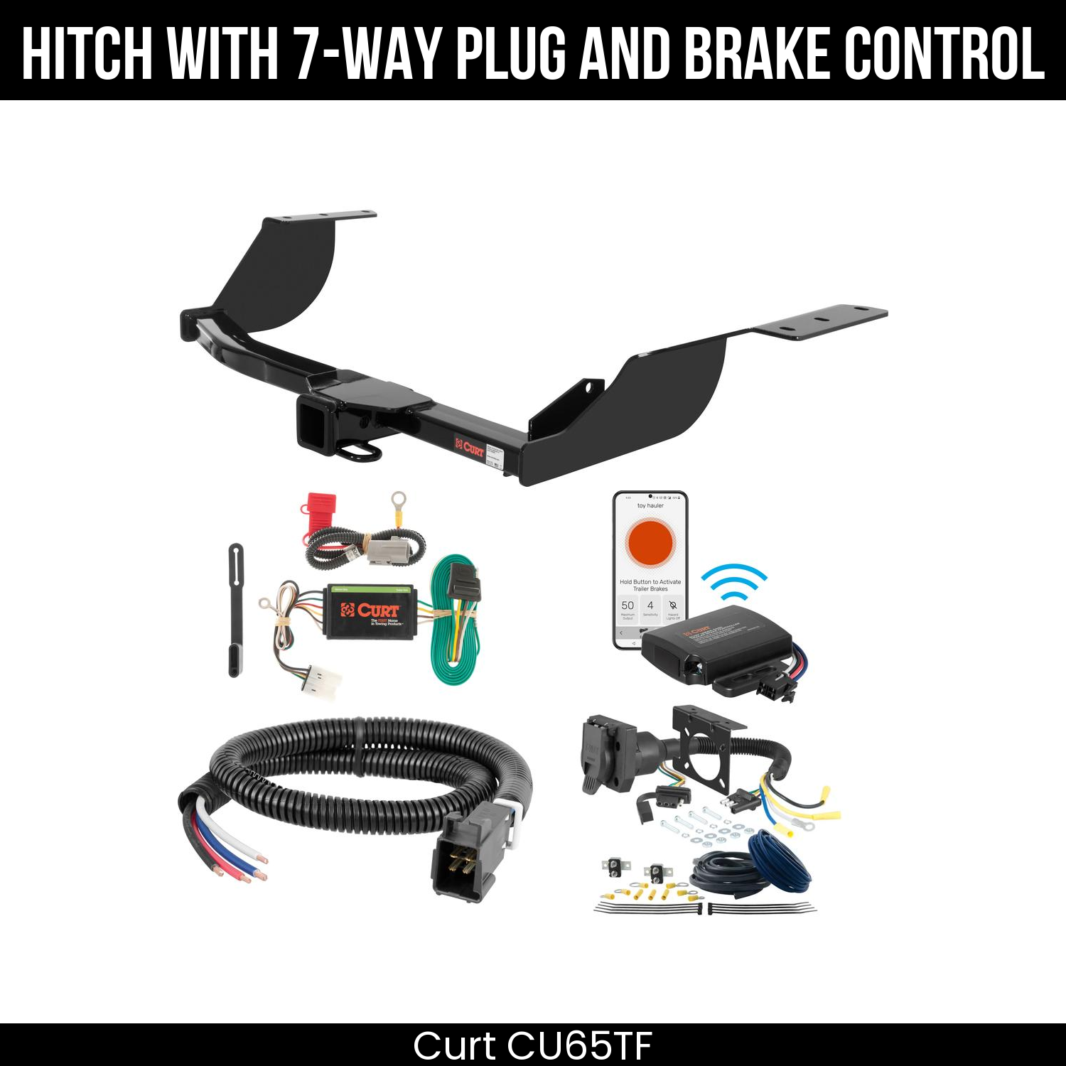 Trailer Hitch , 7-Way , Echo Under-Dash Brake Control