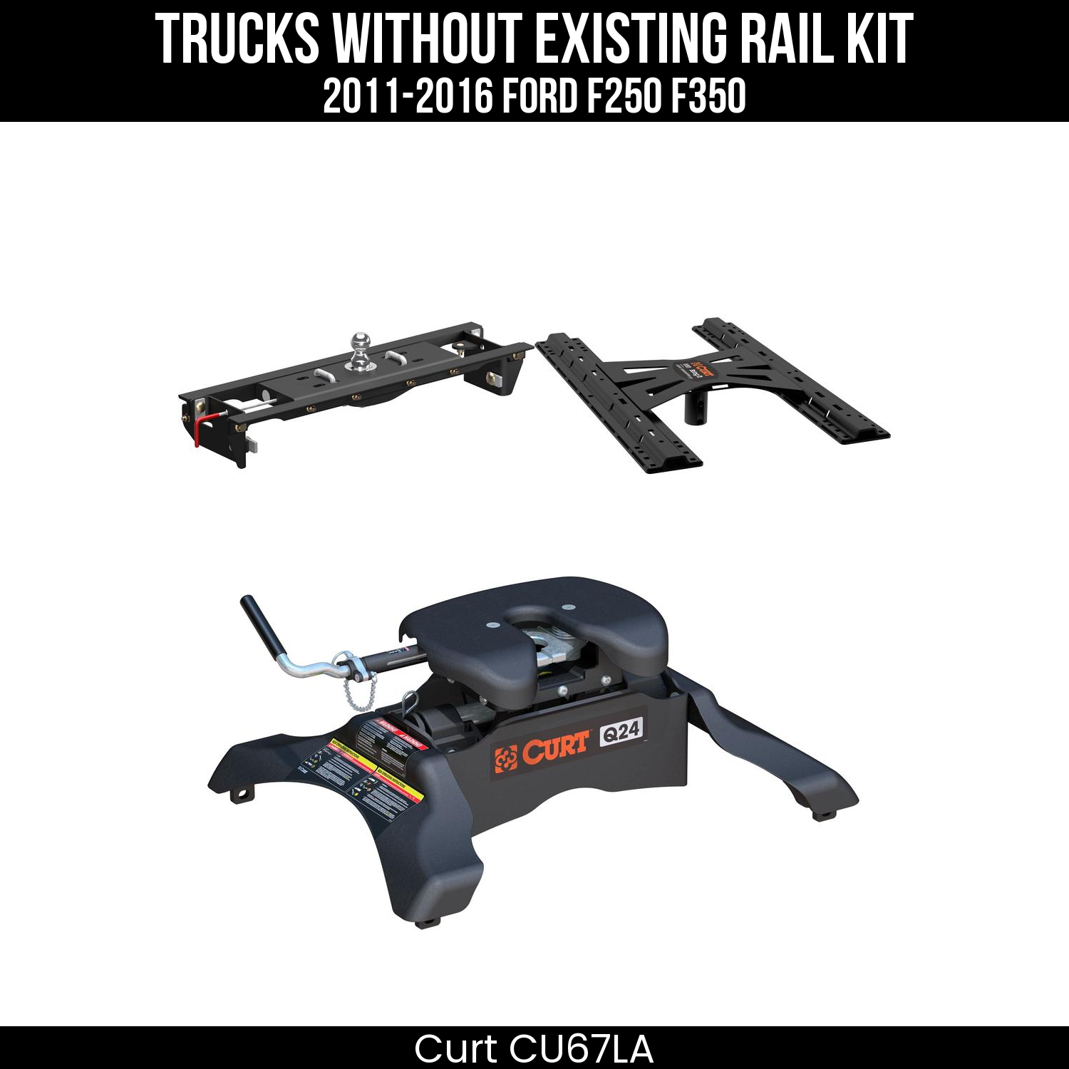 Double Lock EZr Gooseneck Hitch,Double Lock EZr Gooseneck Install Brackets,X5 Gooseneck-to-5th-Wheel Adapter Plate,Q24 5th Wheel Hitch Head
