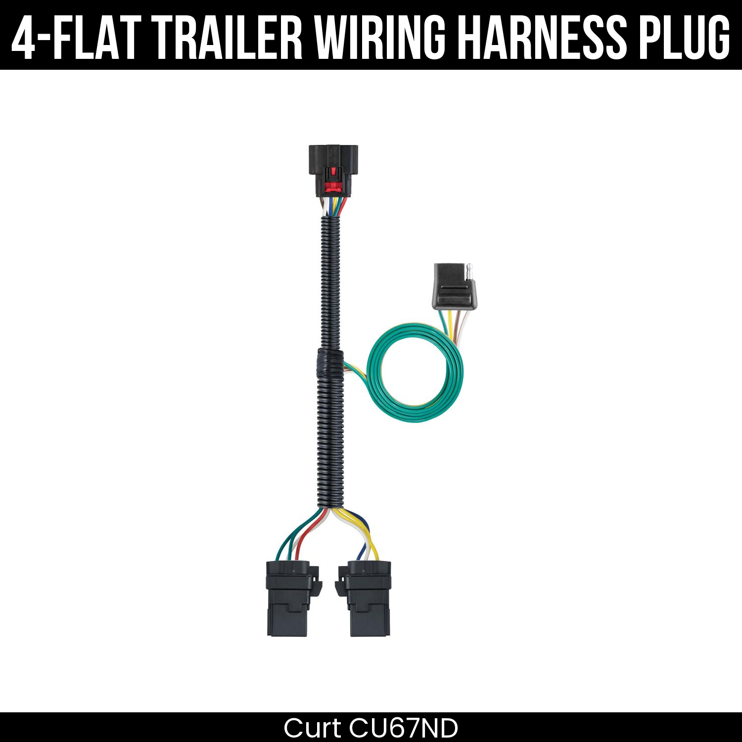 Trailer Wiring 4-Flat Plug Only