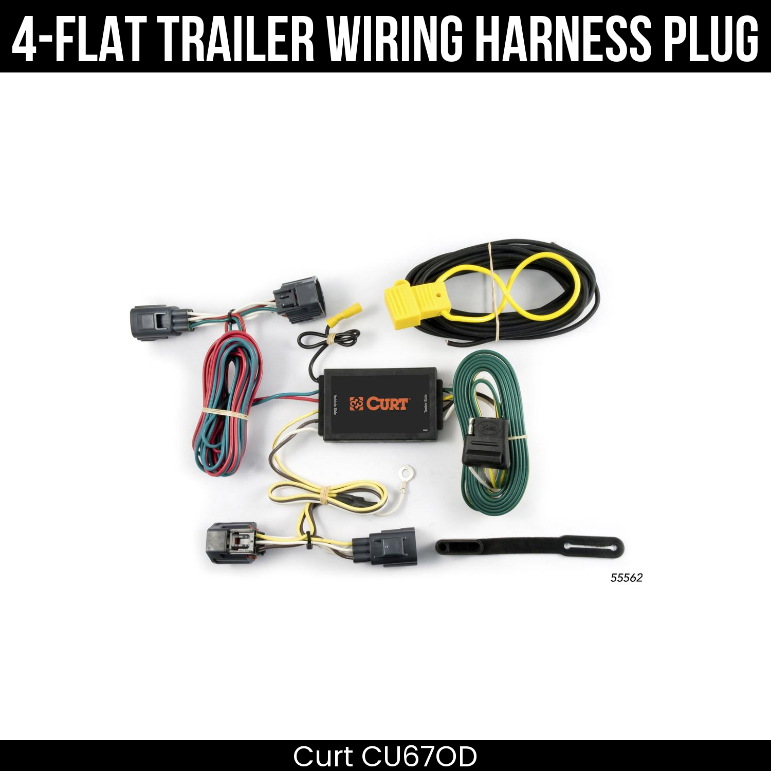 Trailer Wiring 4-Flat Plug Only