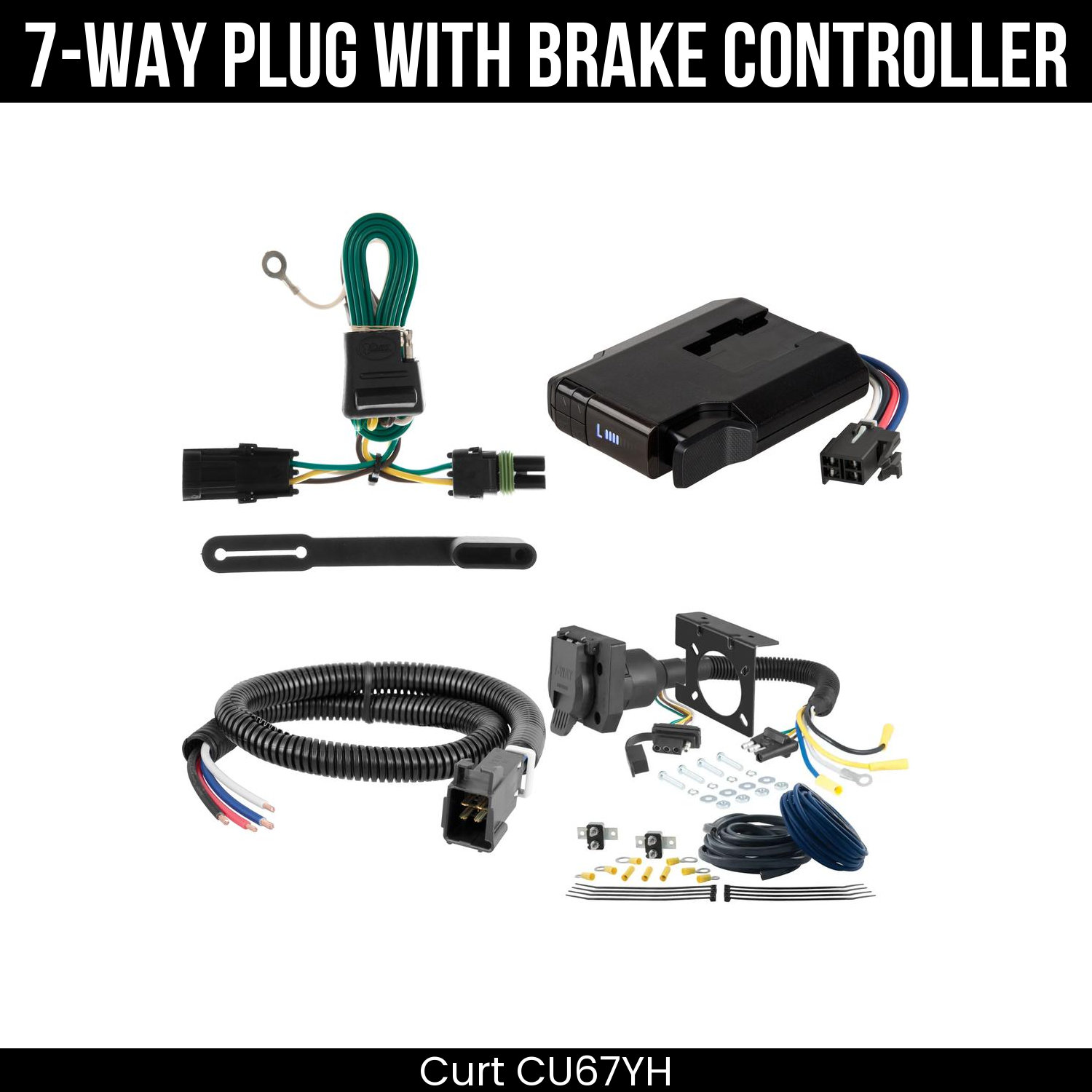 Trailer Wiring 7-Way Plug w/ Bracket , Venturer Brake Control