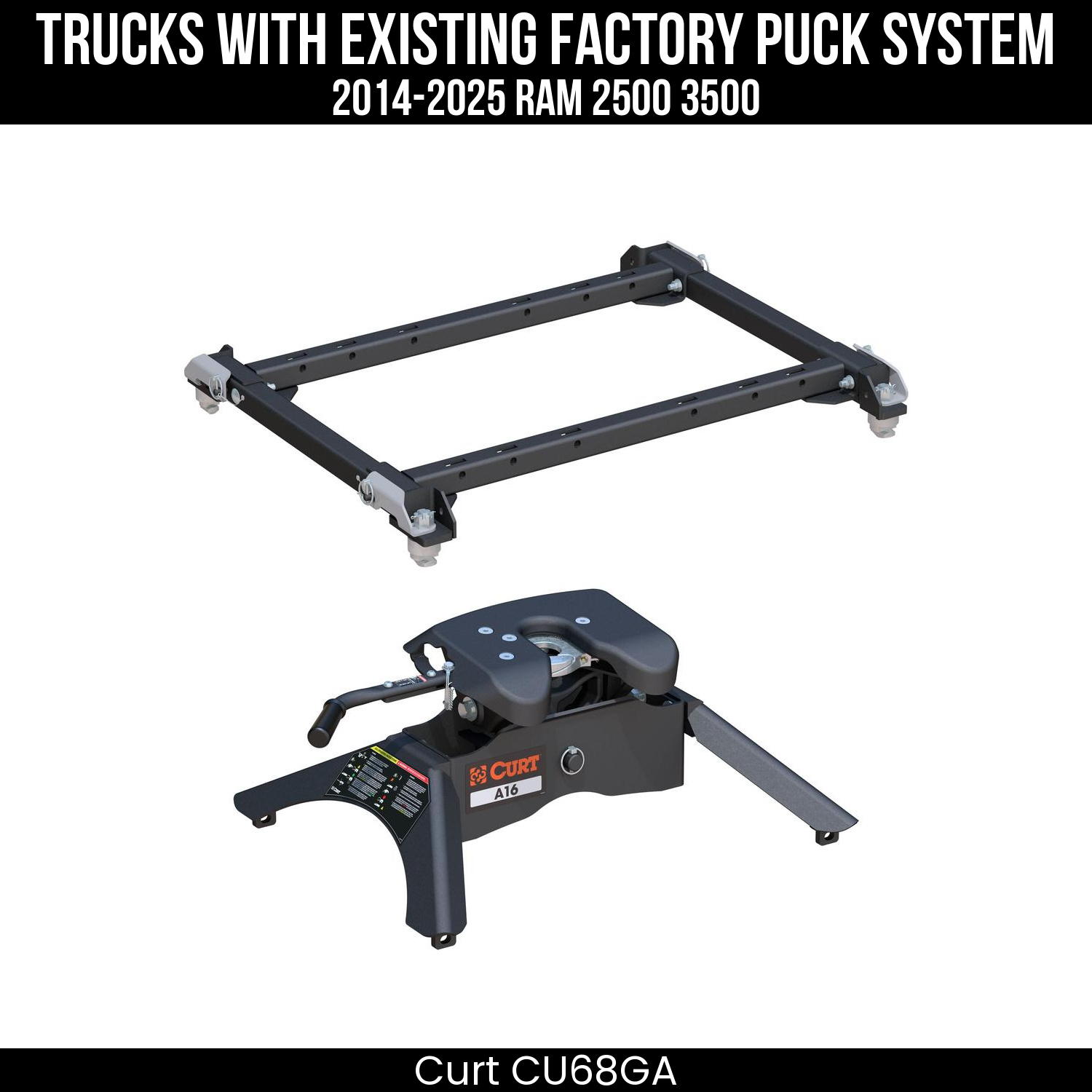 Puck 5th Wheel Adapter,A16 5th Wheel Hitch Head,Replacement 5th Wheel Legs