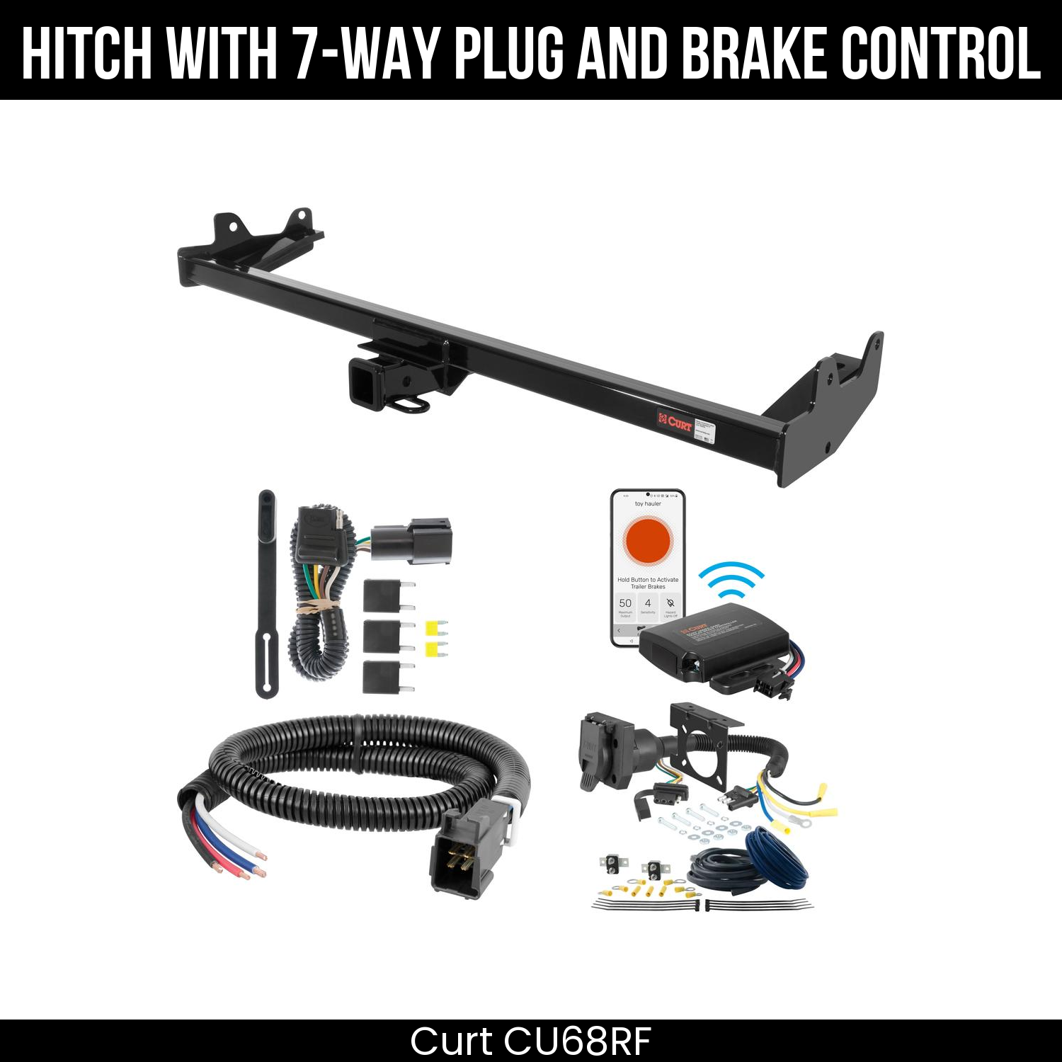Trailer Hitch , 7-Way , Echo Under-Dash Brake Control