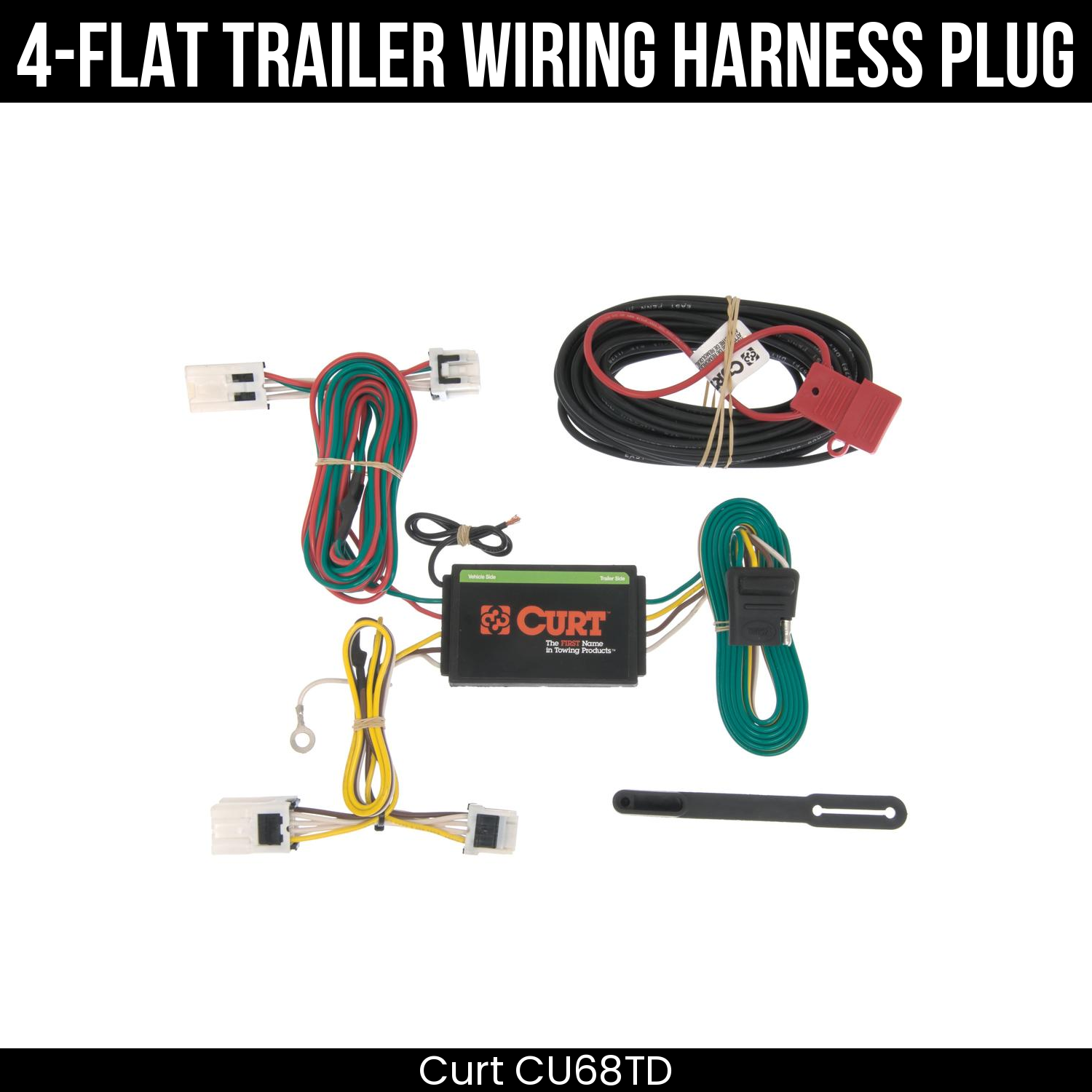 Trailer Wiring 4-Flat Plug Only