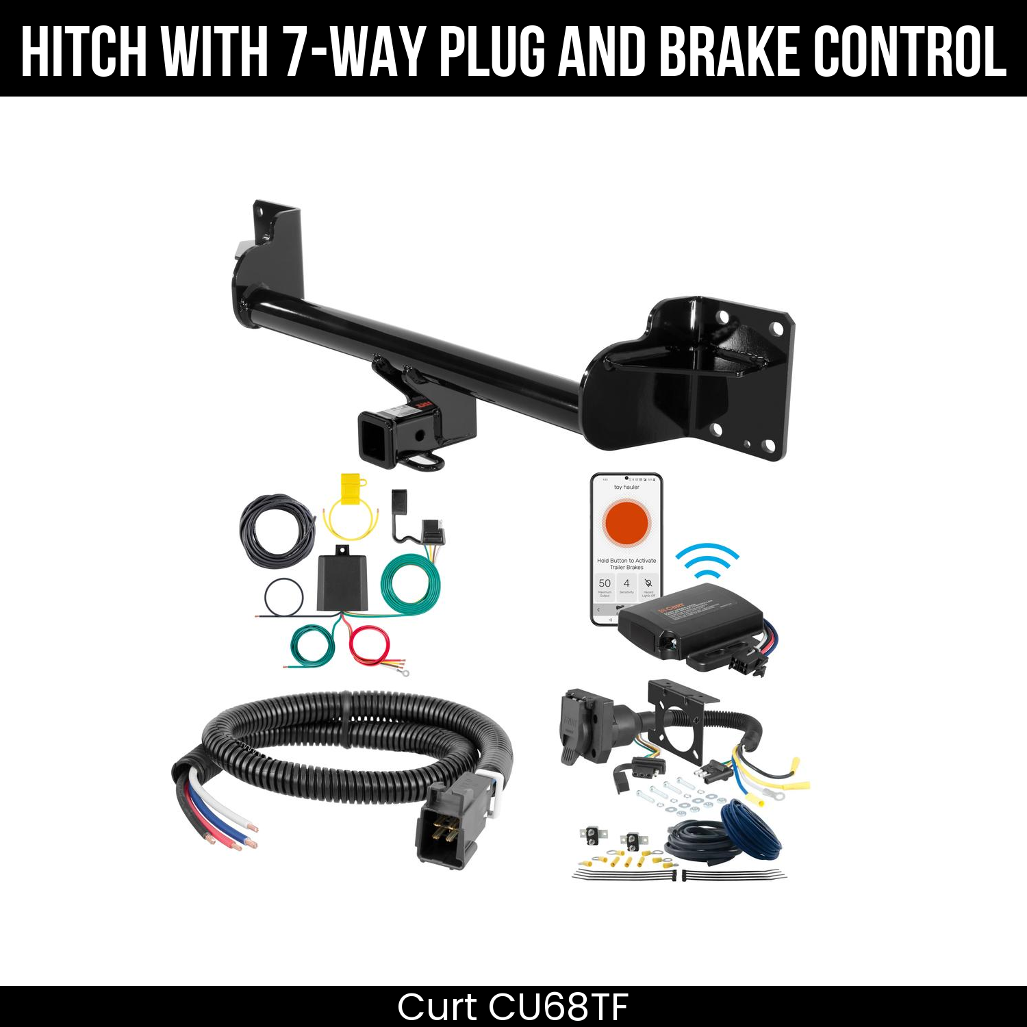Trailer Hitch , 7-Way , Echo Under-Dash Brake Control