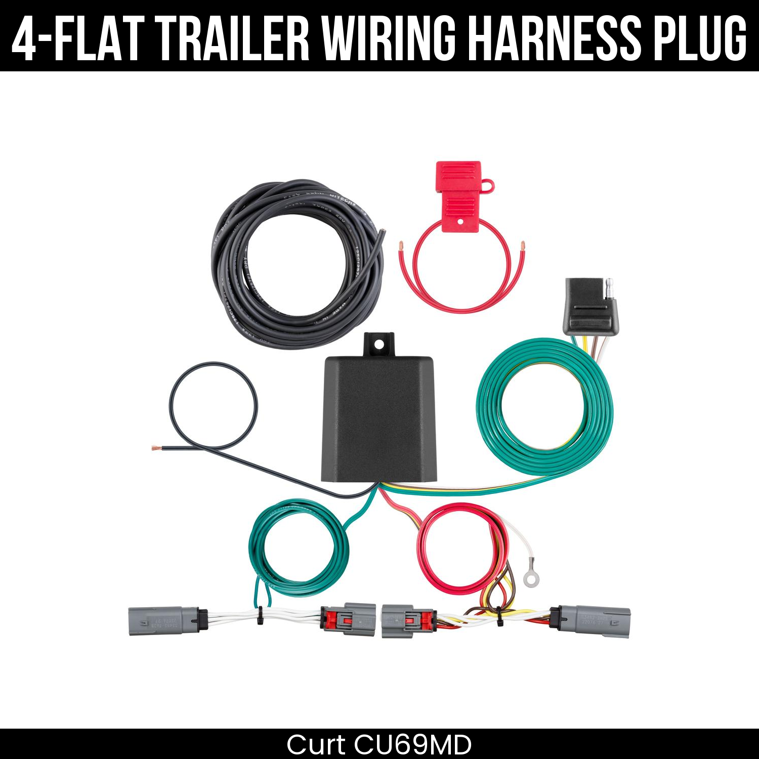 Trailer Wiring 4-Flat Plug Only