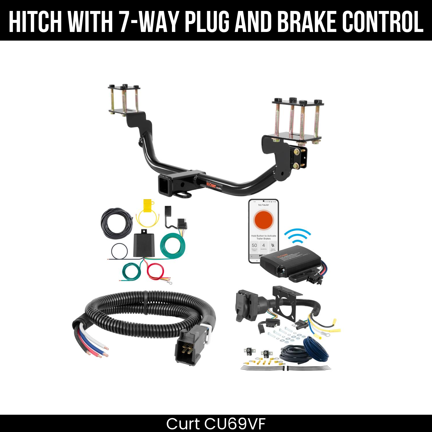 Trailer Hitch , 7-Way , Echo Under-Dash Brake Control