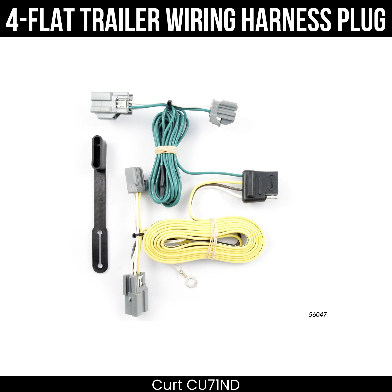 Trailer Wiring 4-Flat Plug Only