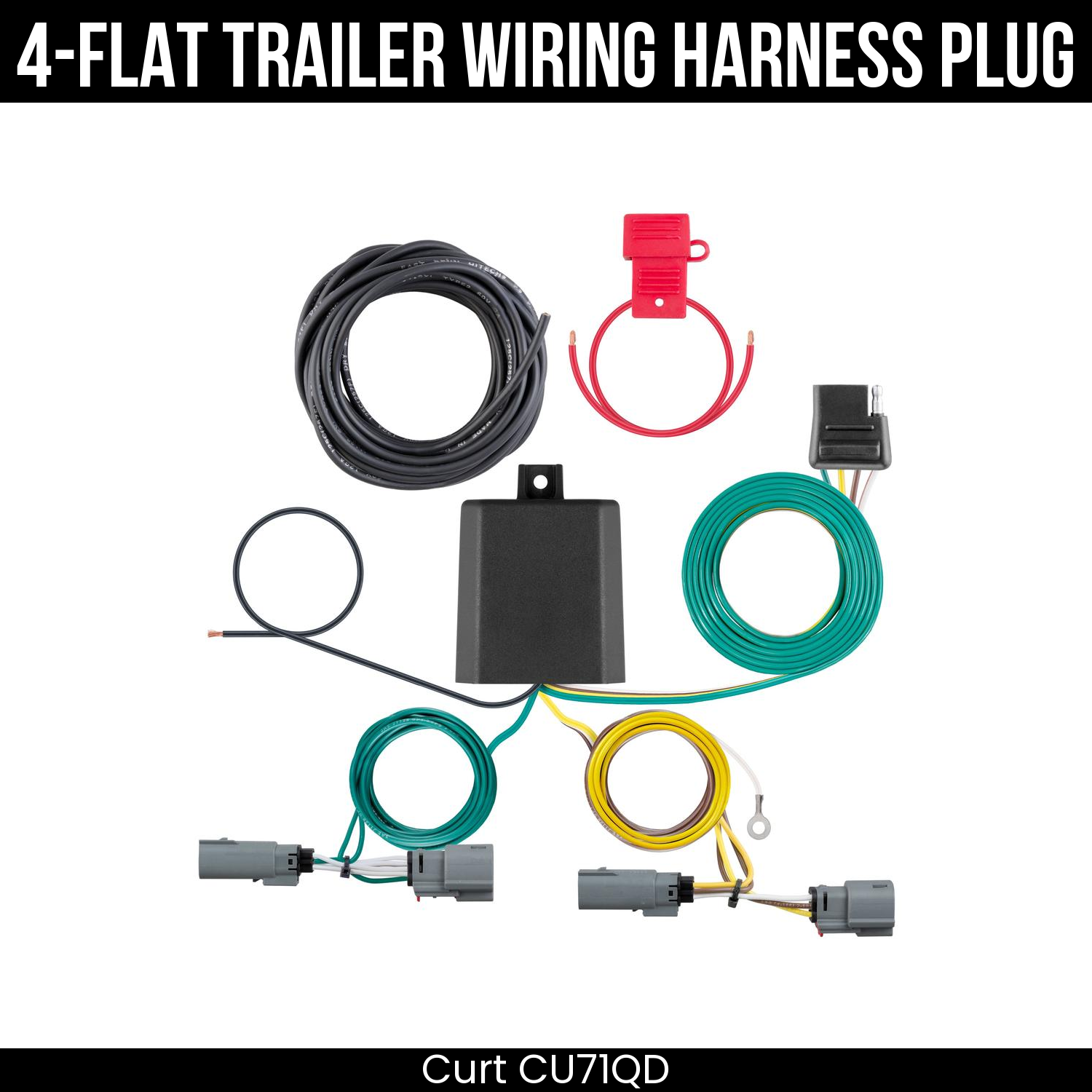 Trailer Wiring 4-Flat Plug Only