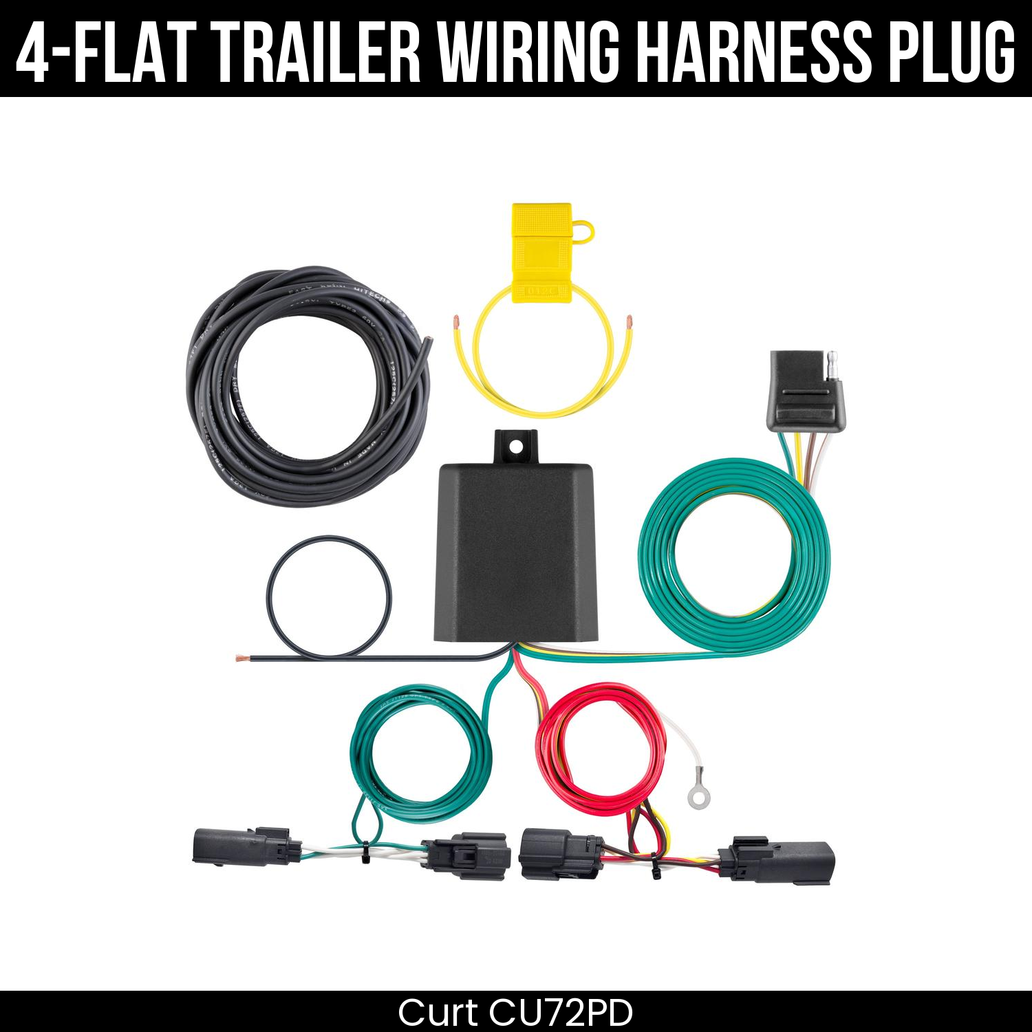 Trailer Wiring 4-Flat Plug Only