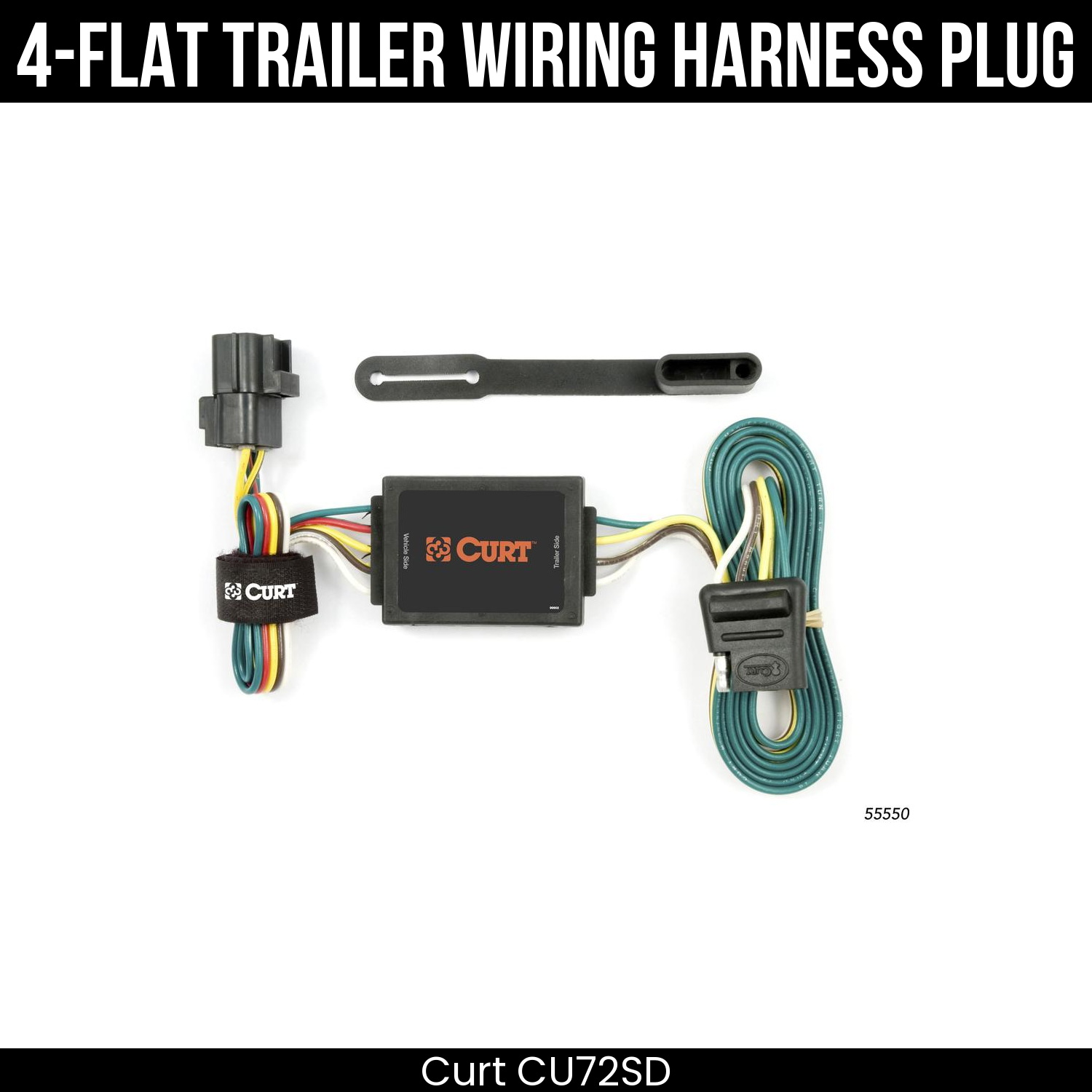Trailer Wiring 4-Flat Plug Only