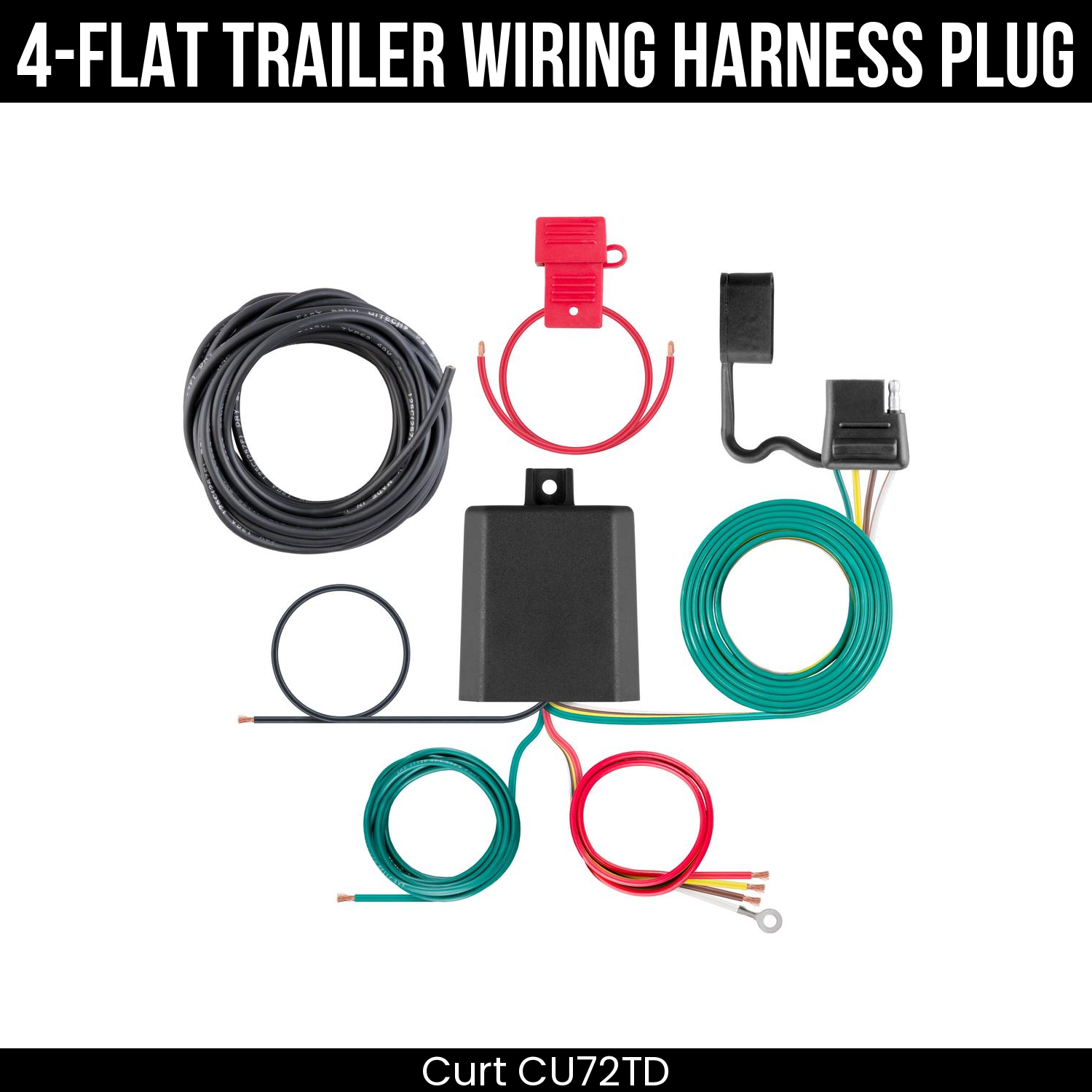Trailer Wiring 4-Flat Plug Only