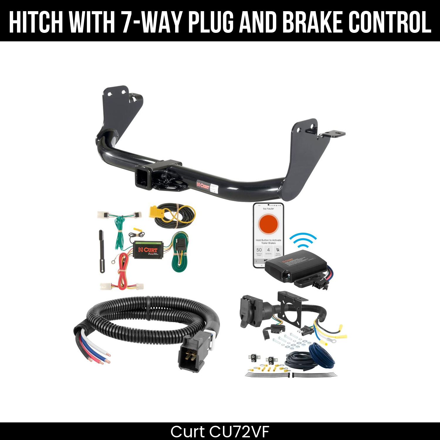 Trailer Hitch , 7-Way , Echo Under-Dash Brake Control