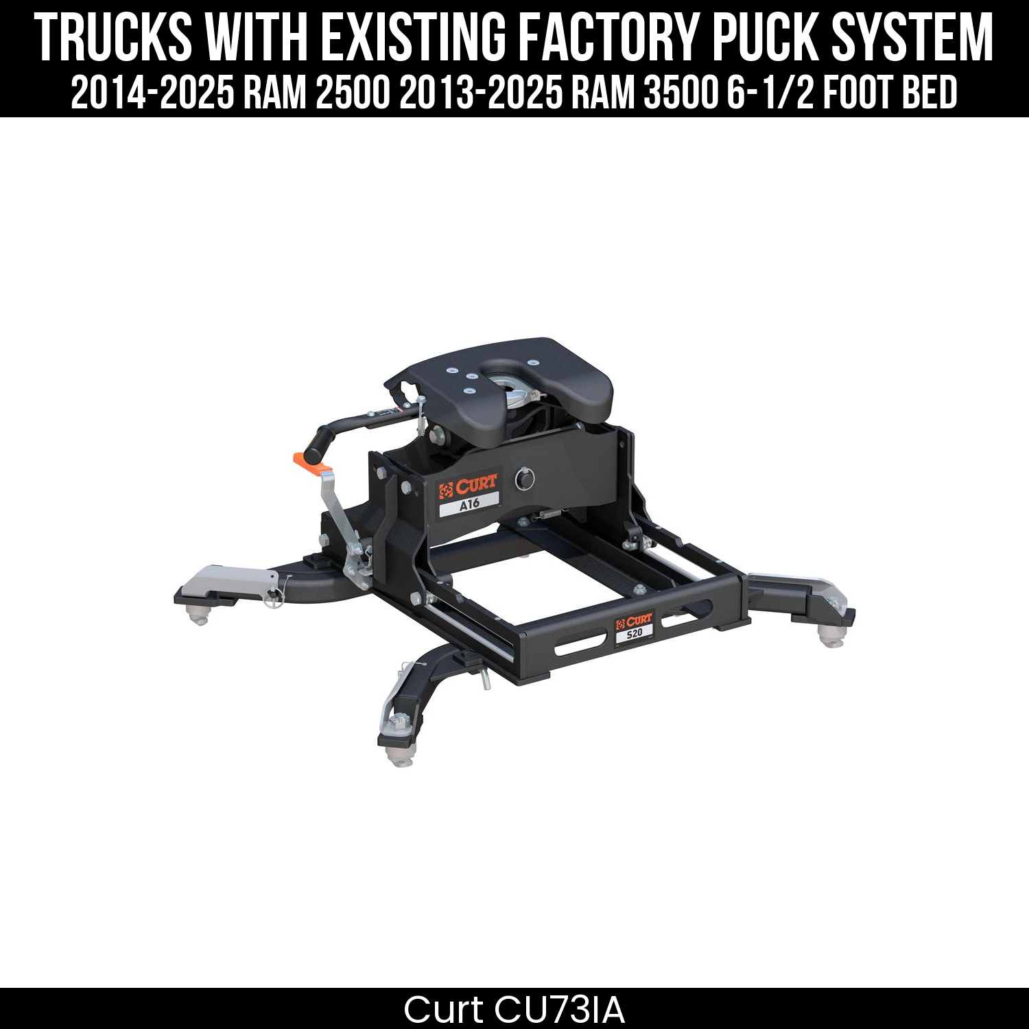 Puck System 5th Wheel Roller Adapter,A16 5th Wheel Hitch Head,S20 5th Wheel Slider 20K