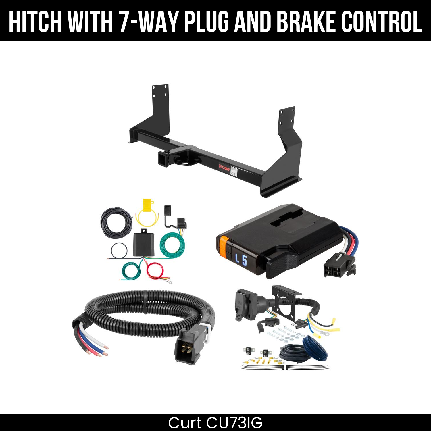 Trailer Hitch , 7-Way , Discovery Next Brake Control