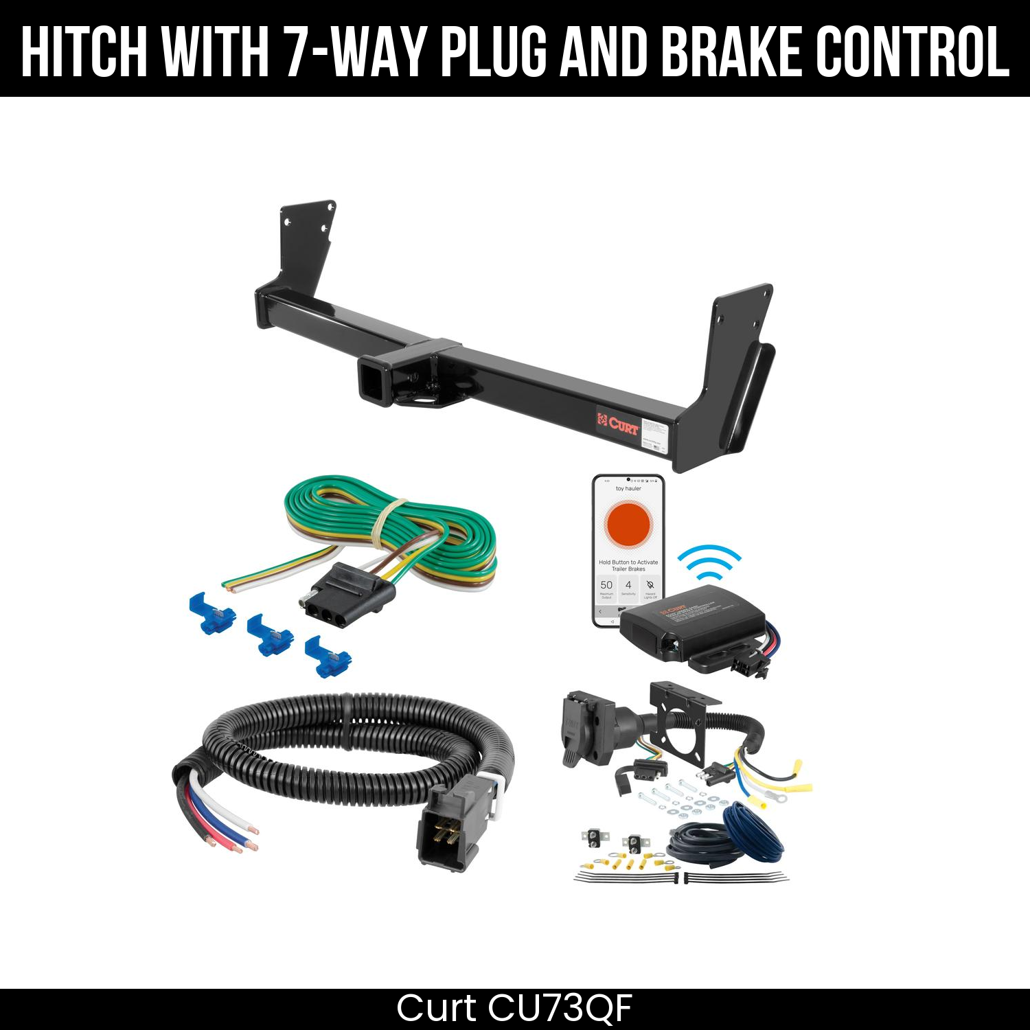 Trailer Hitch , 7-Way , Echo Under-Dash Brake Control